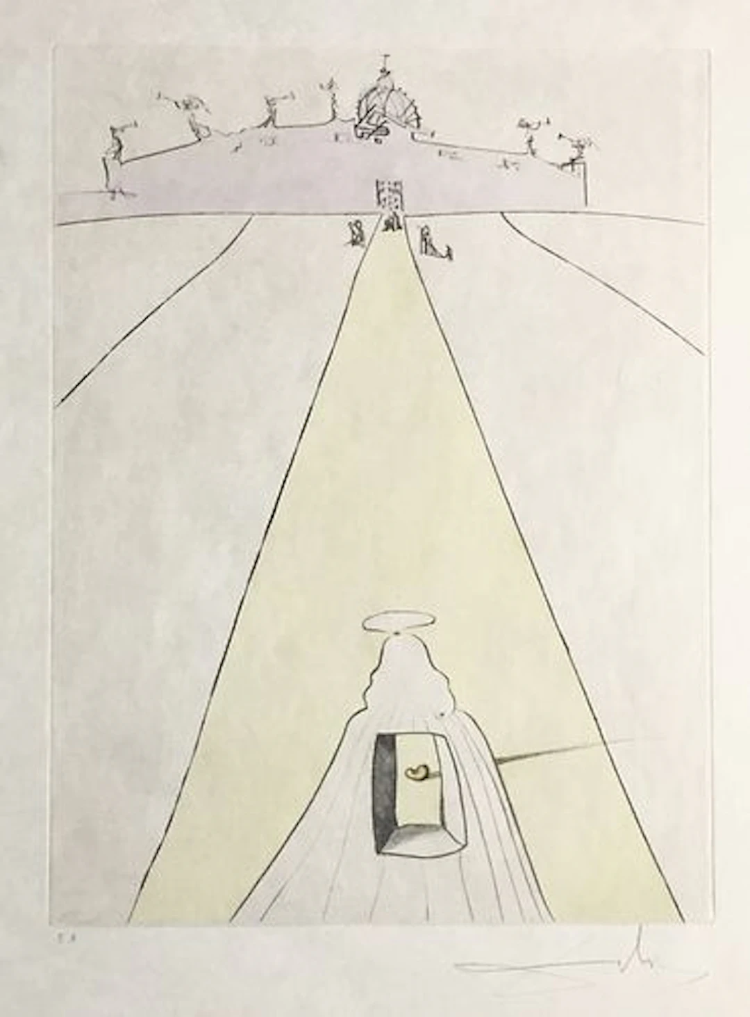 Salvador Dali - God Time Space and the Pope