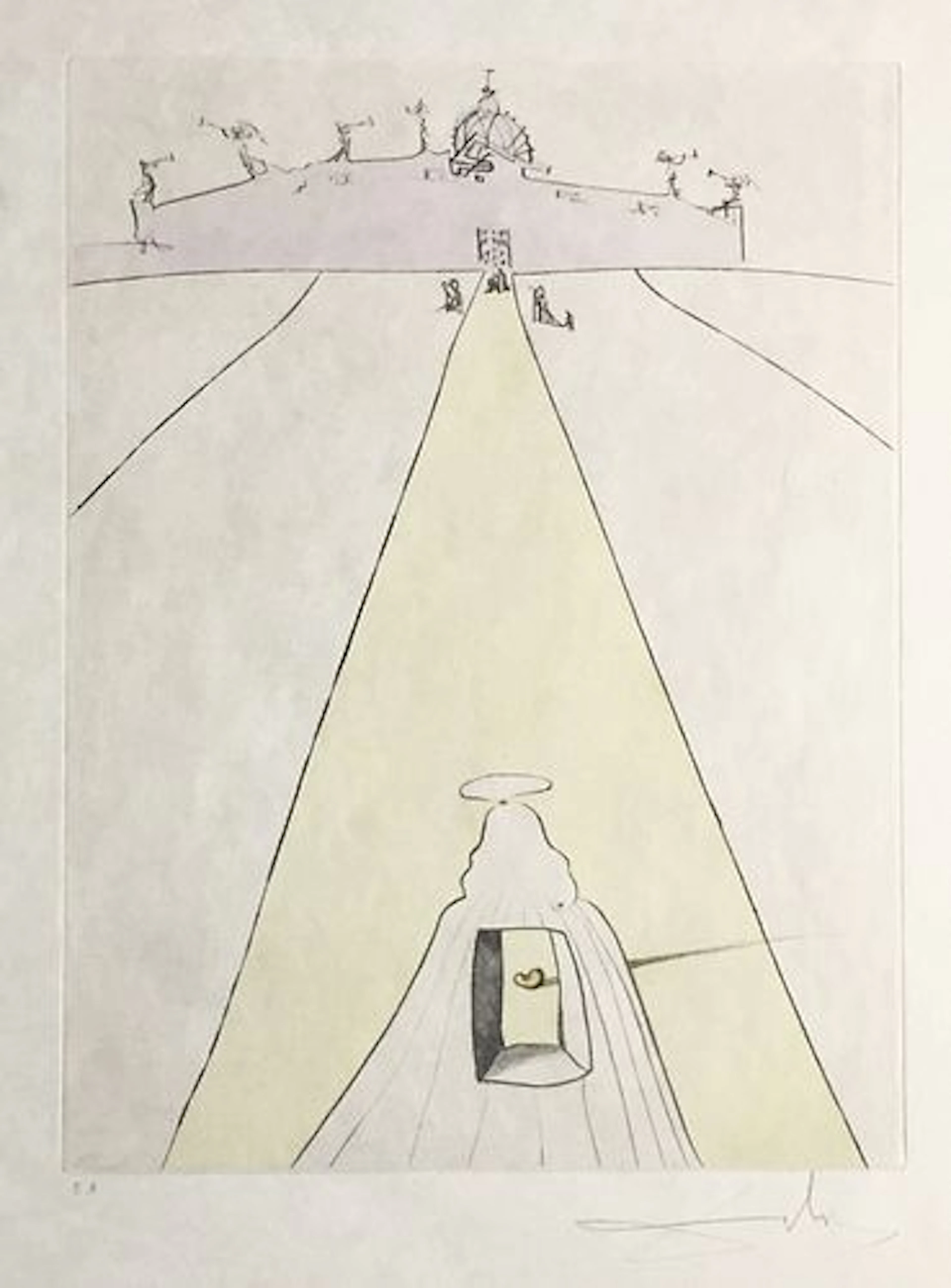 Salvador Dali - God Time Space and the Pope
