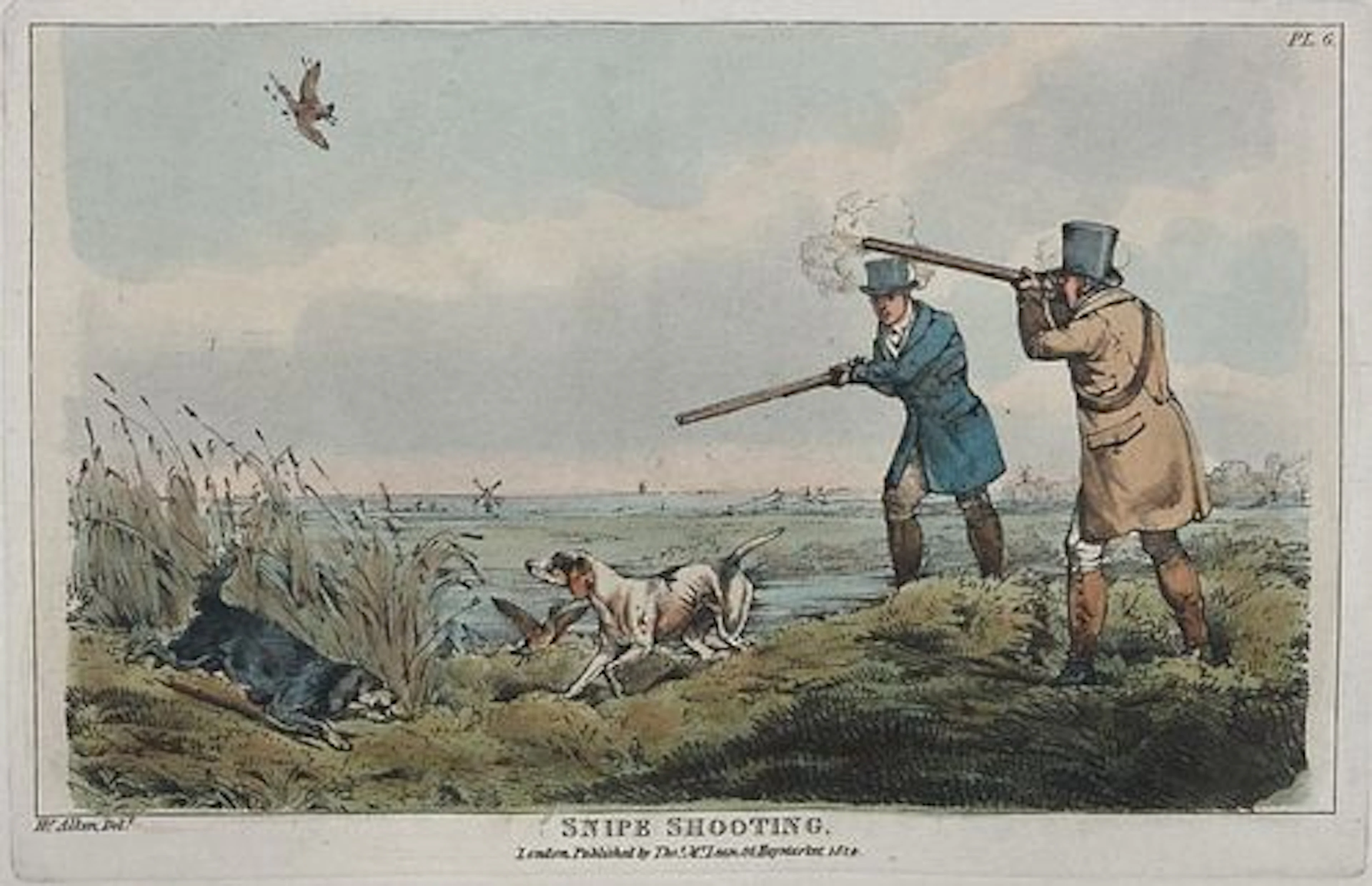 Henry Alken - Snipe Shooting