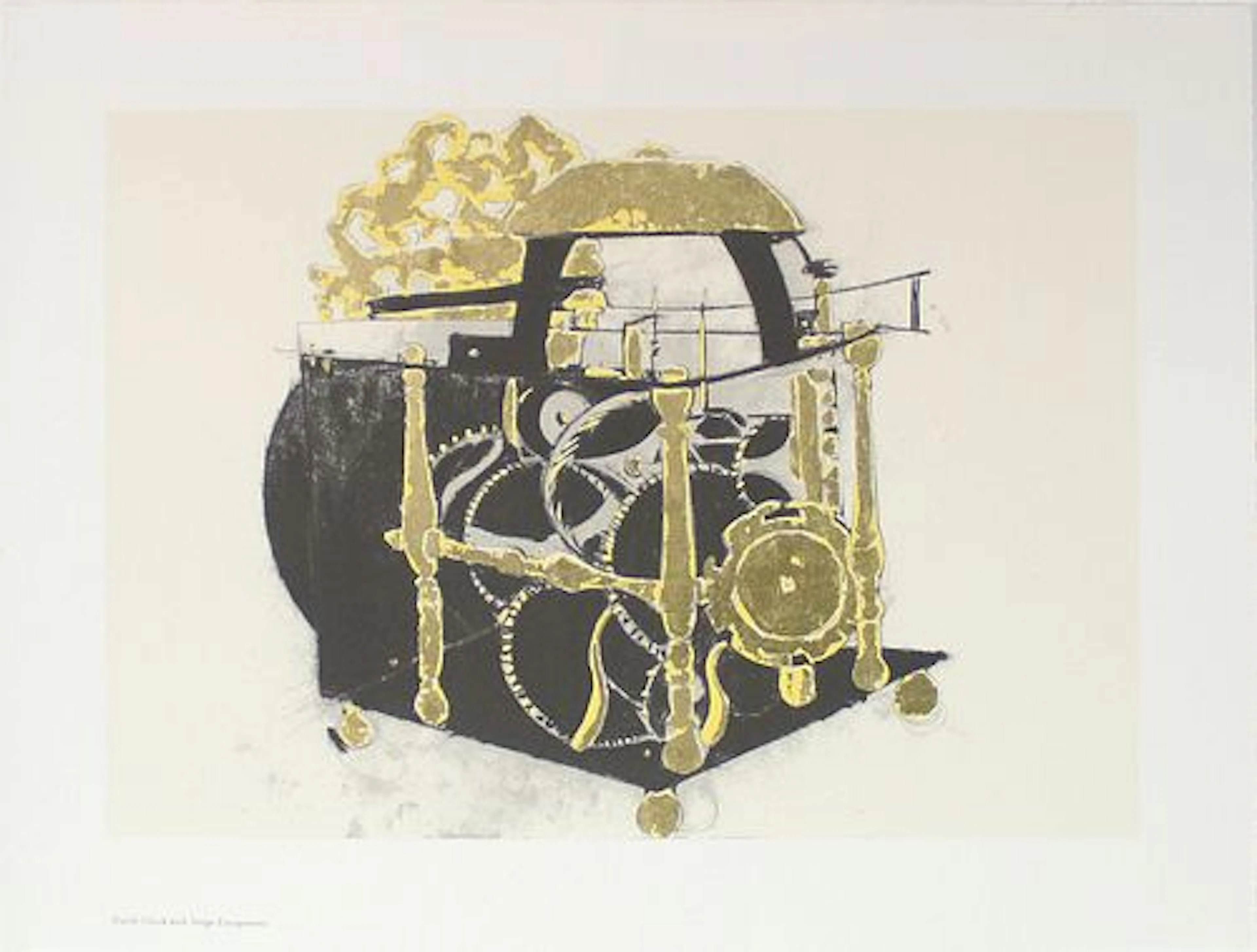 Donald Sultan - Dutch Clock with Verge Encapment