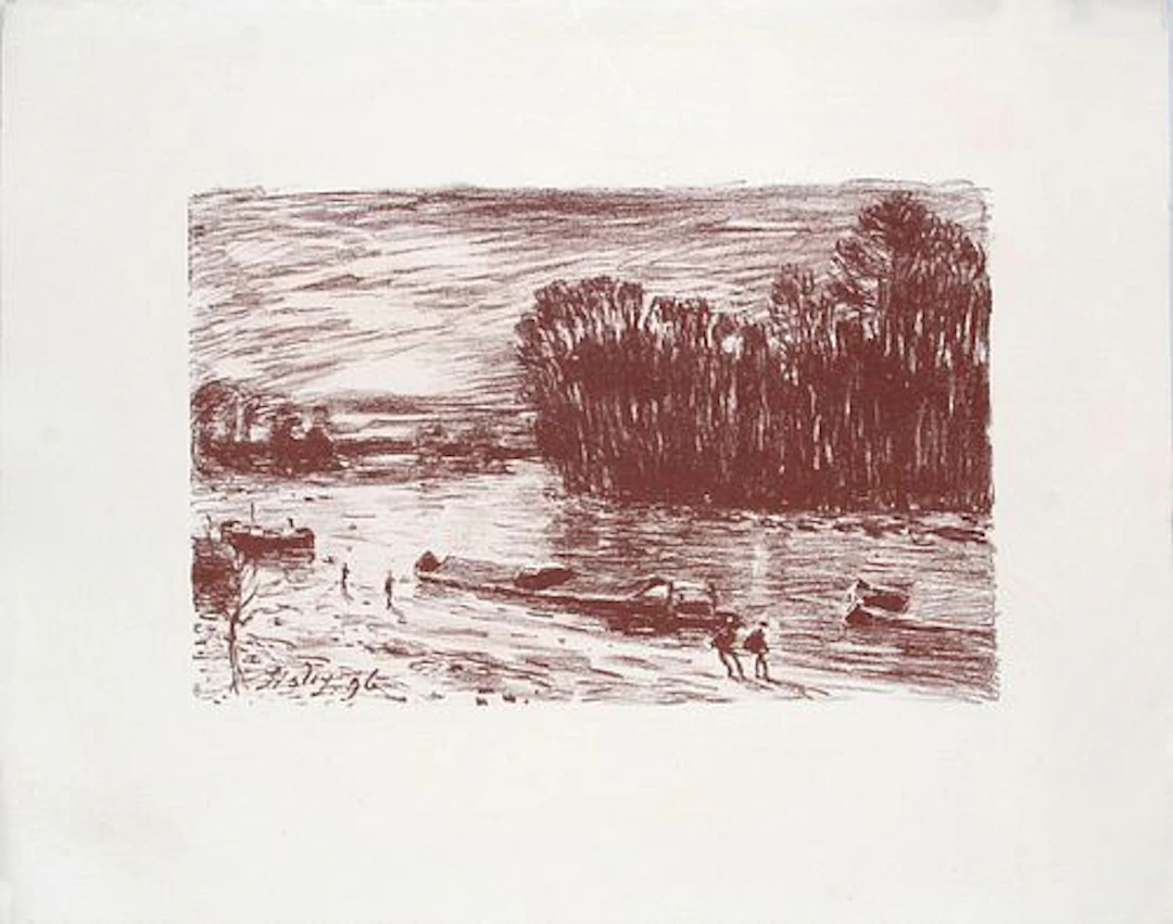 Alfred Sisley - Le Loing Pres Saint-Mammes