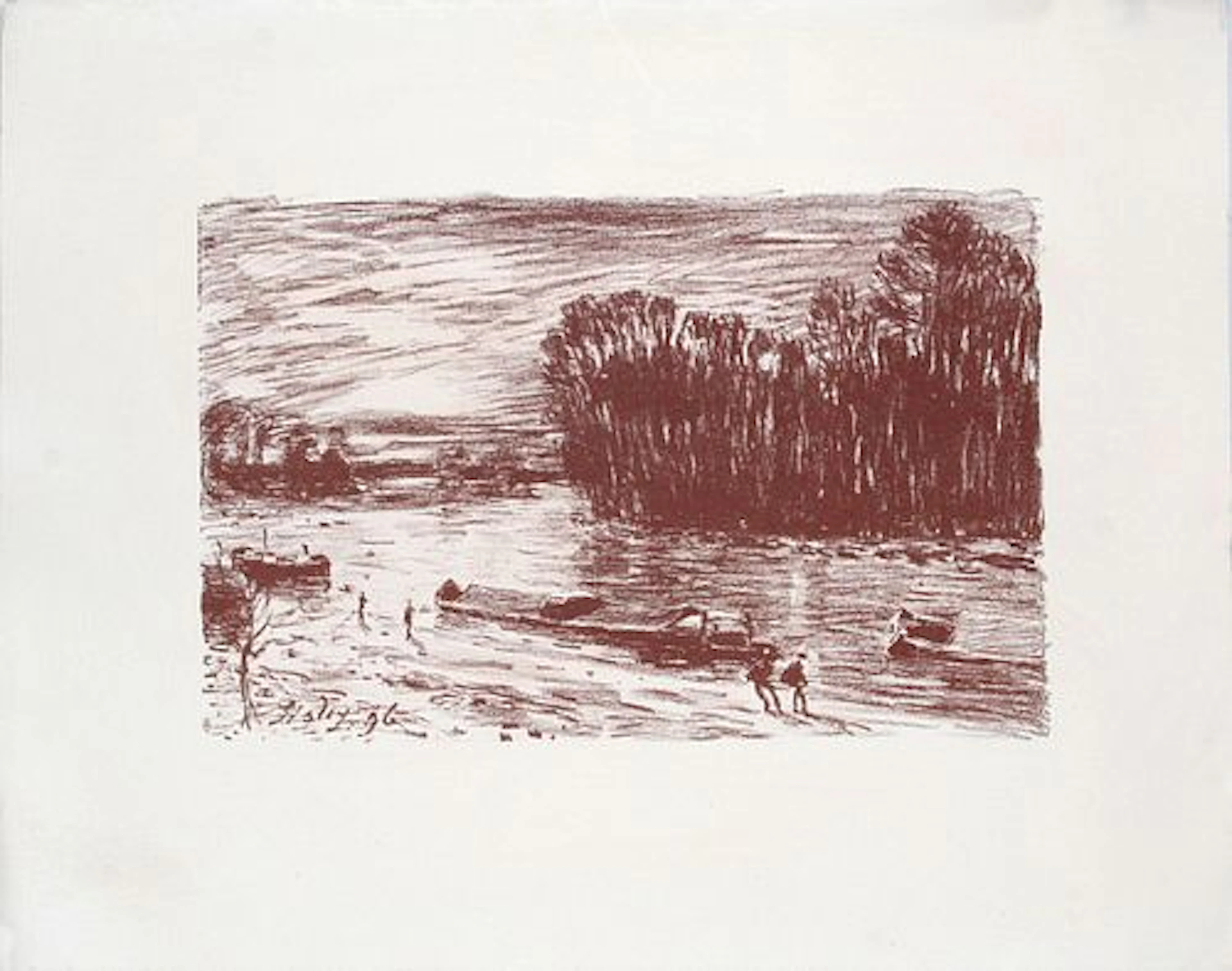 Alfred Sisley - Le Loing Pres Saint-Mammes