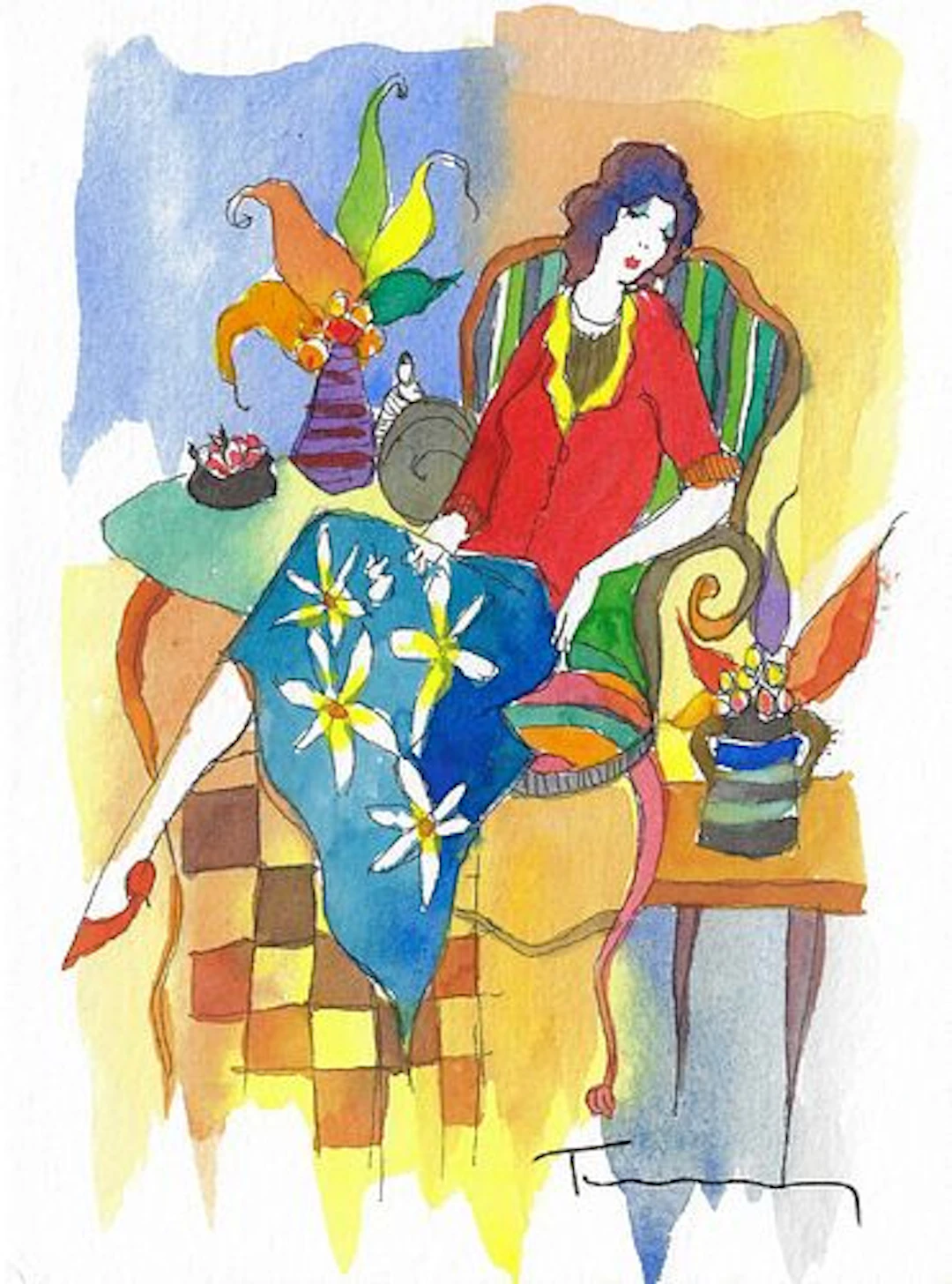 Itzchak Tarkay - Untitled