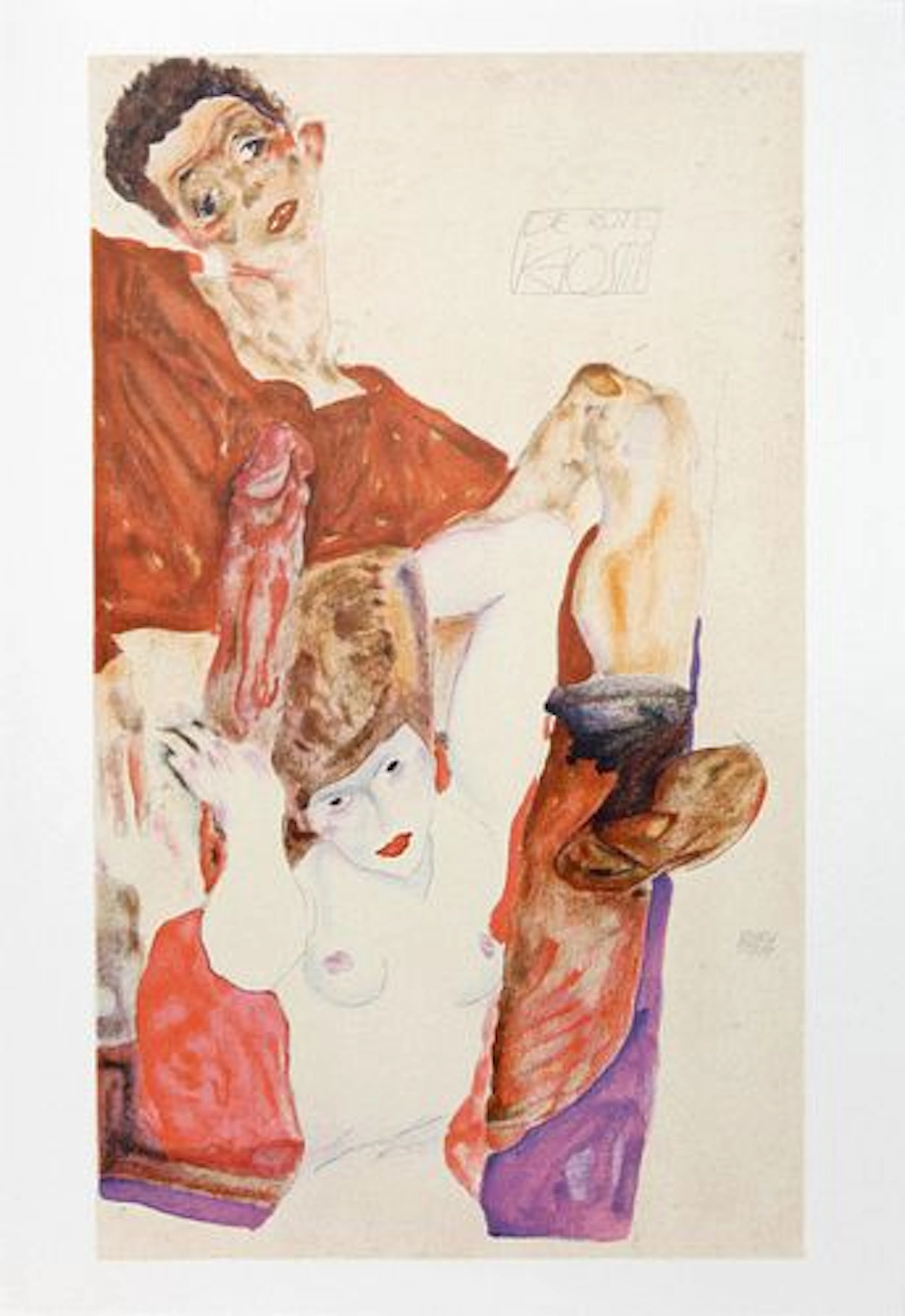 Egon Schiele (After) - The Red Host