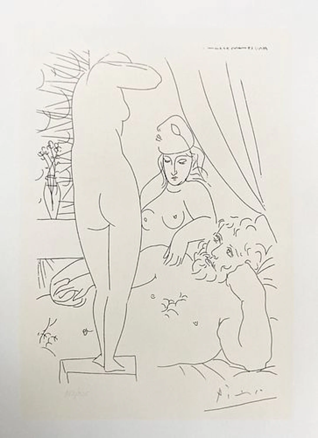 Pablo Picasso (After) - Sculpteur au Repose avec Modele