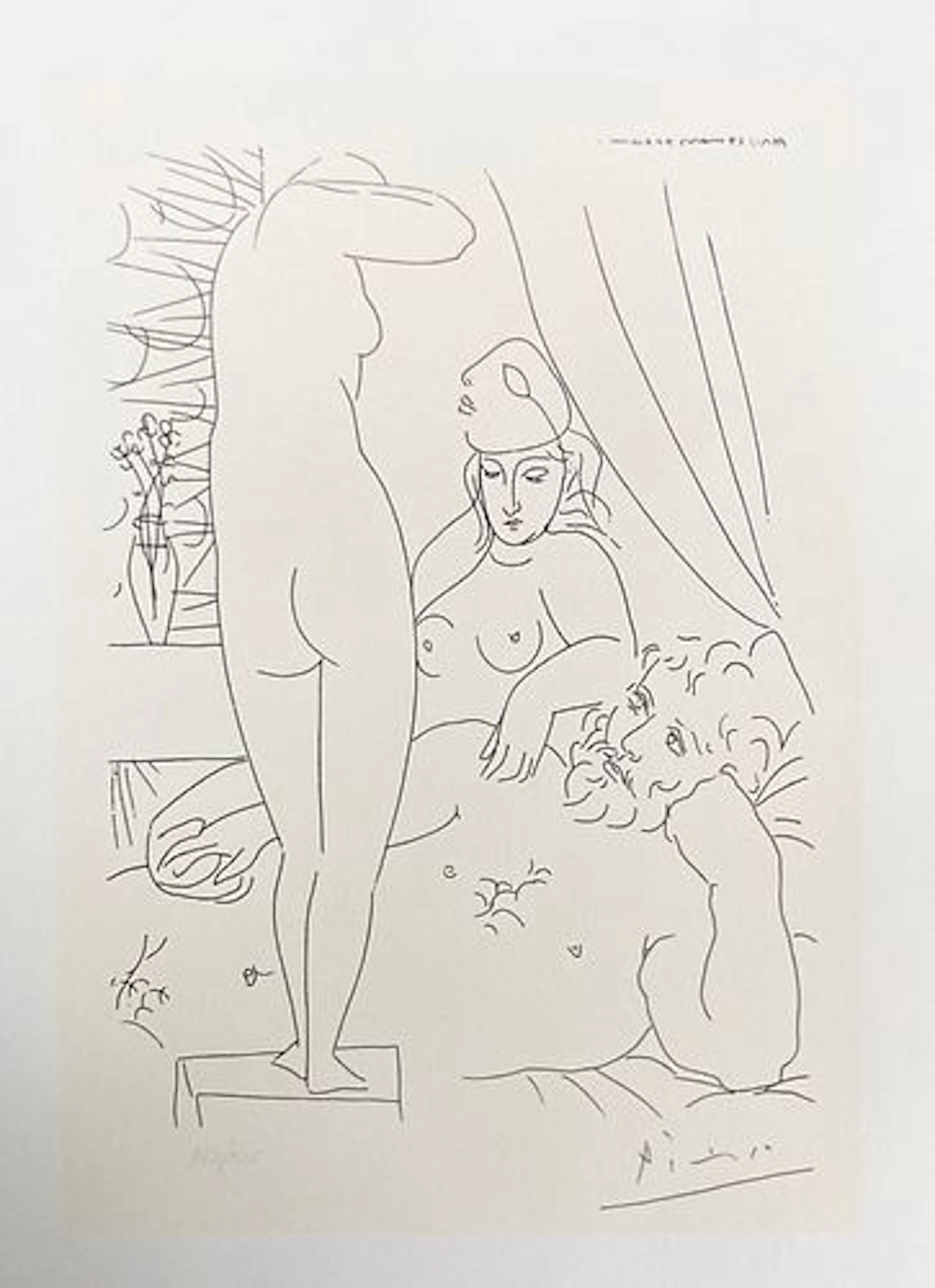 Pablo Picasso (After) - Sculpteur au Repose avec Modele