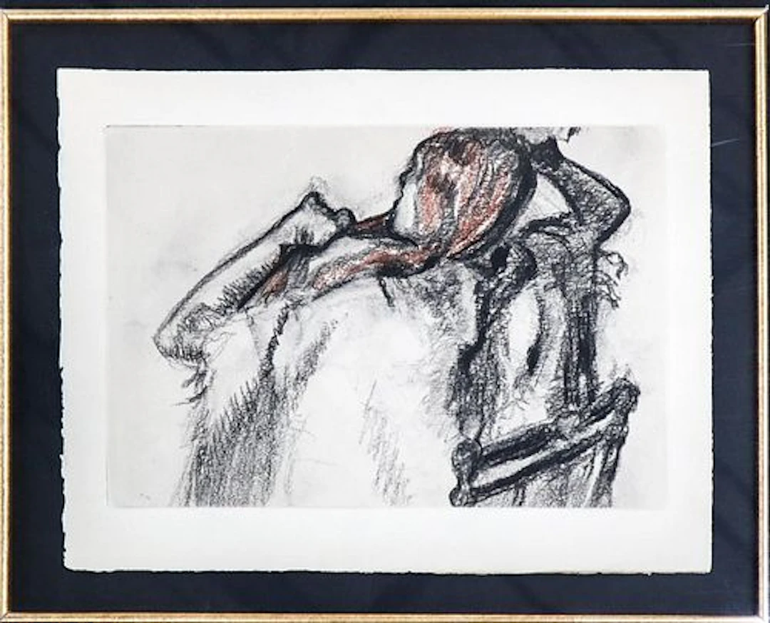 Edgar Degas - Seated Dancer with Red Hair