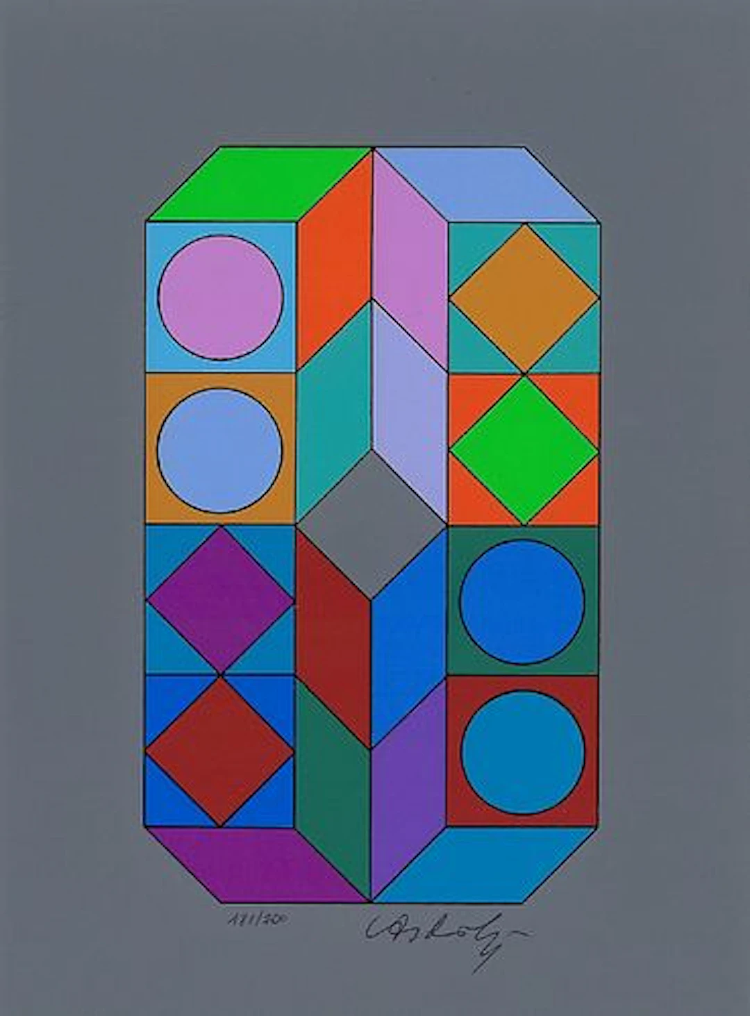 Victor Vasarely - Sonora VI