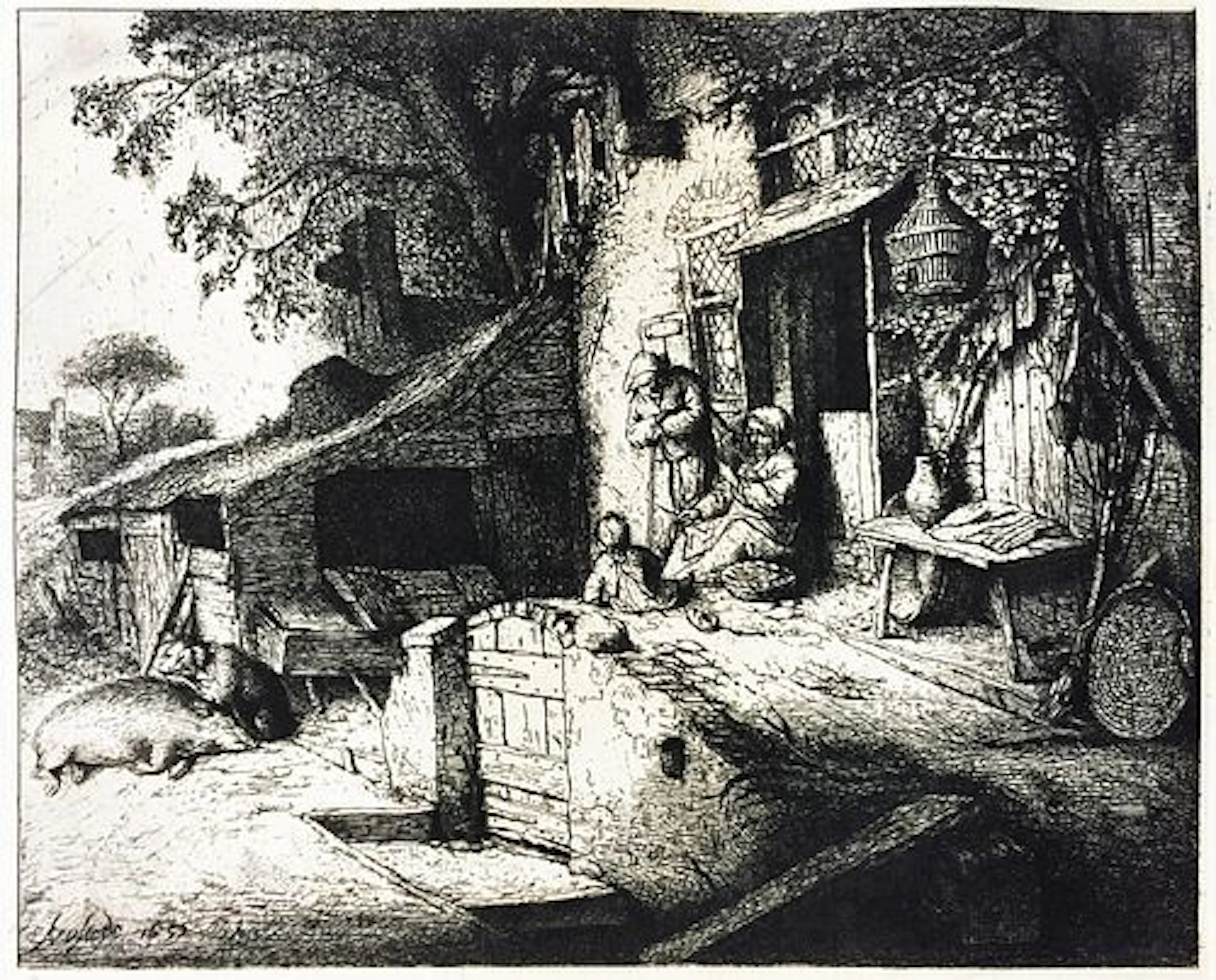 Adriaen Van Ostade (After) - The Cottage Door
