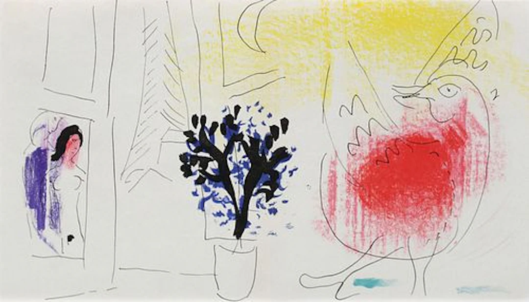 Marc Chagall - Le Coq Rouge
