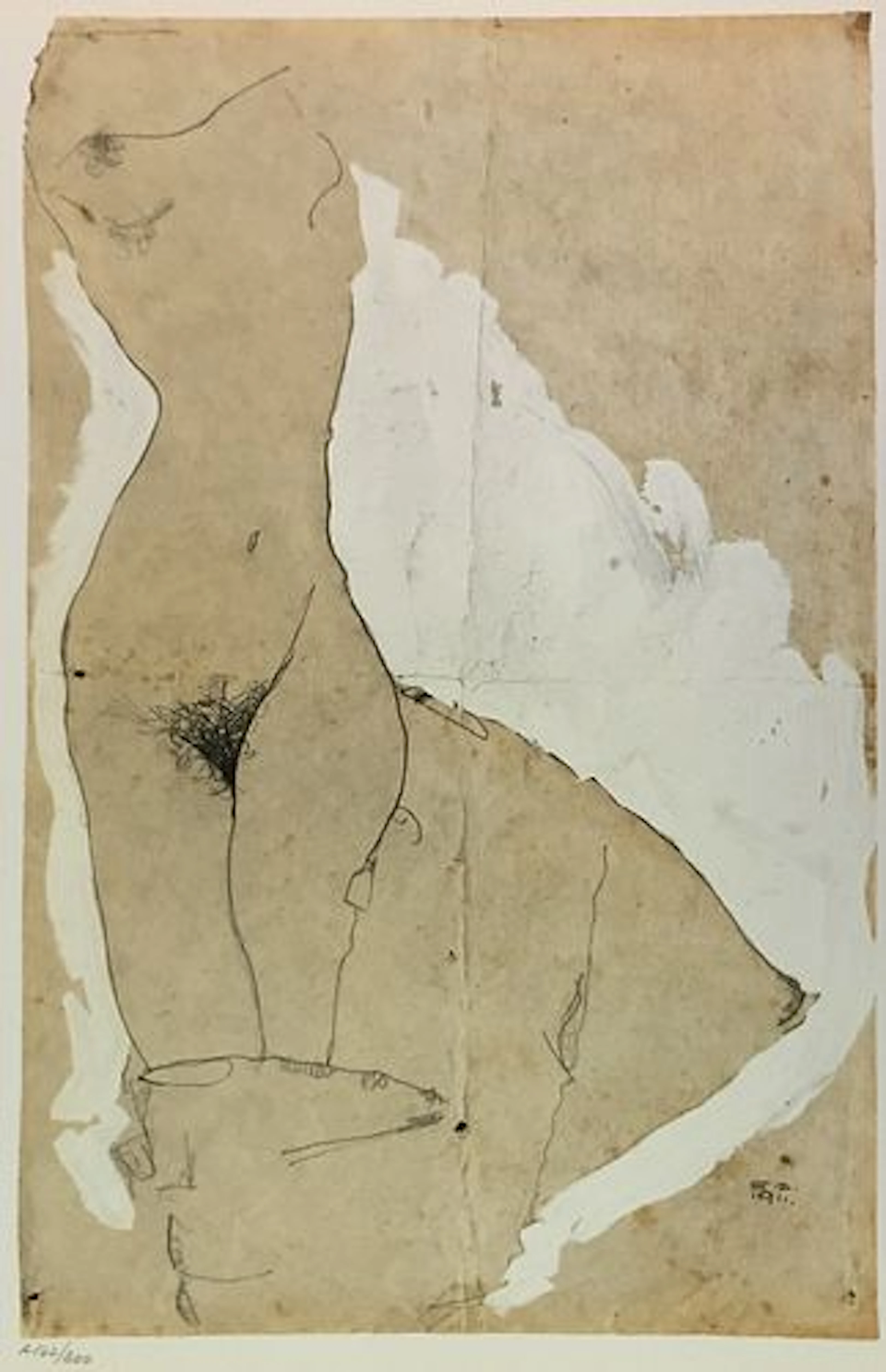 Egon Schiele (After) - Female Torso