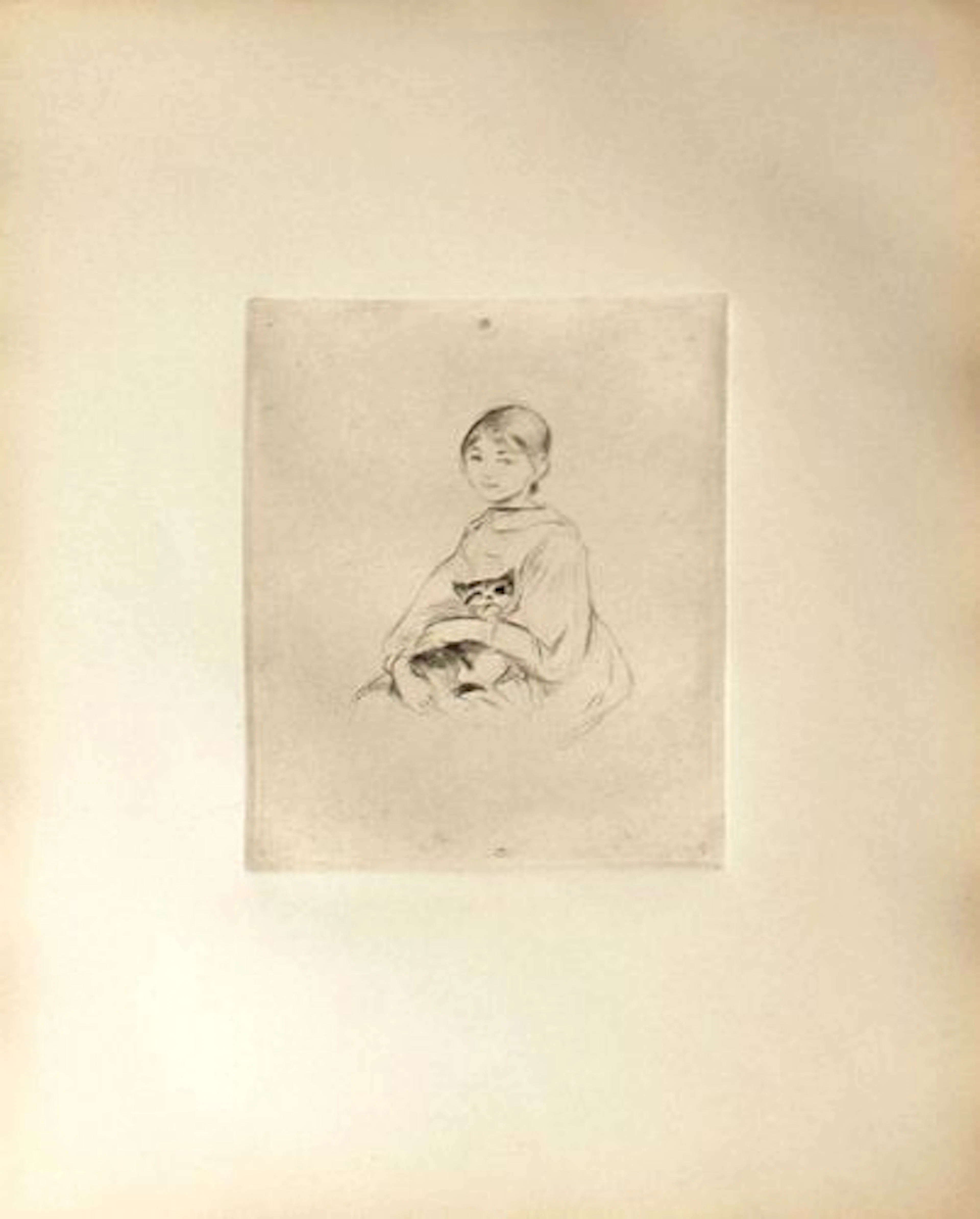 Berthe Morisot - Fillette au Chat