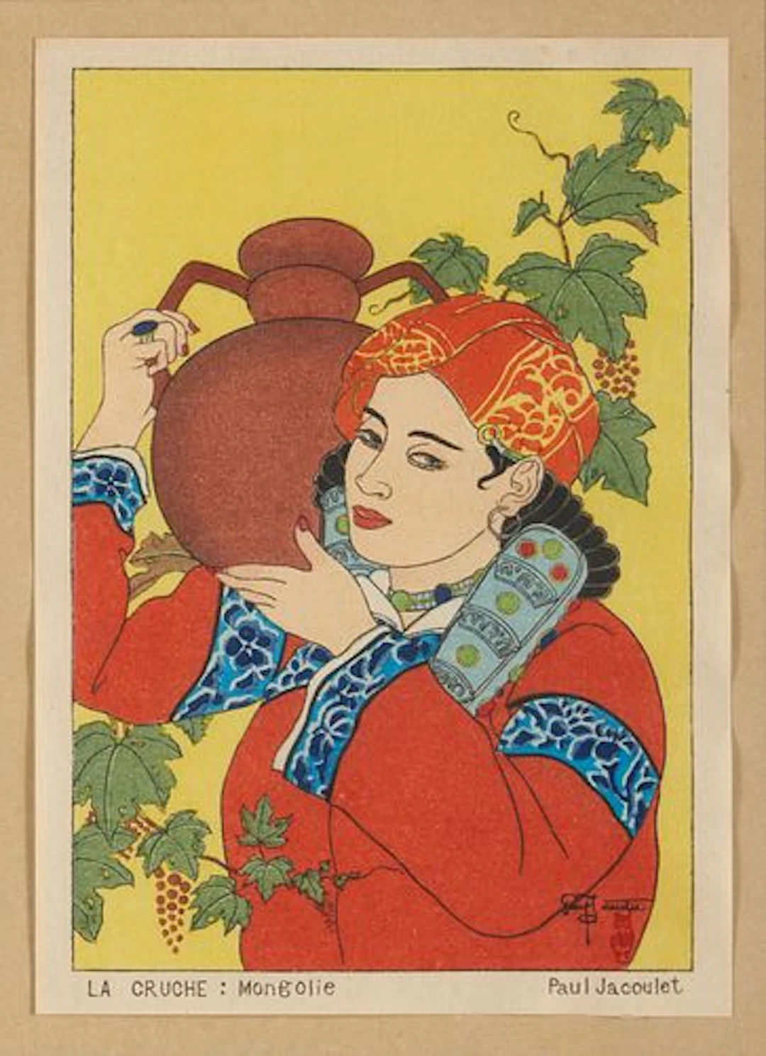 Paul Jacoulet - jaliut and La Cruche: Mongolie