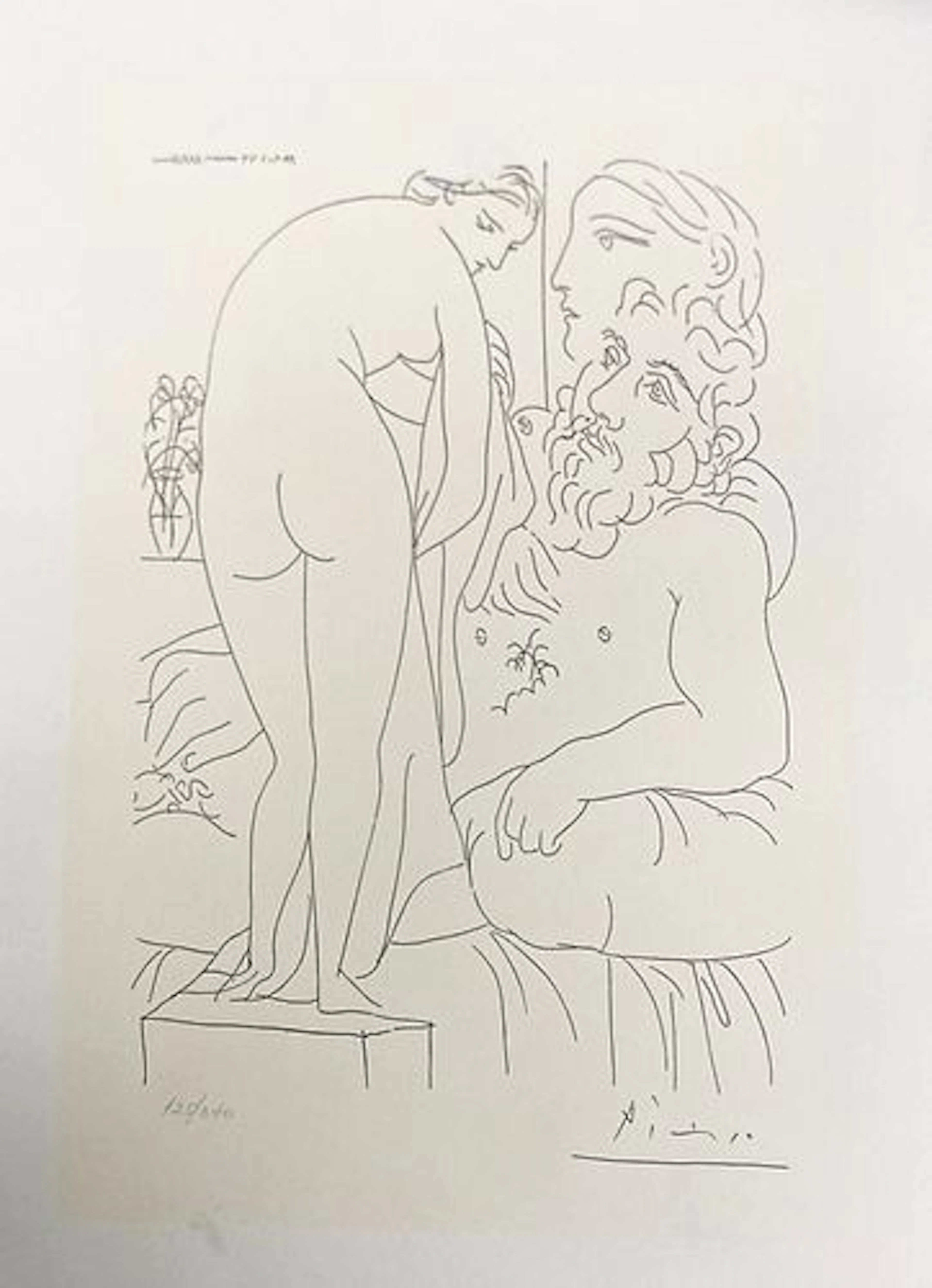 Pablo Picasso (After) - Sculpteur au Repos avec Marie-Therese et Sa
