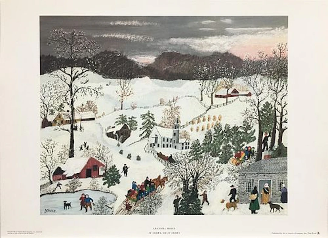 Grandma Moses - It Snows Oh It Snows