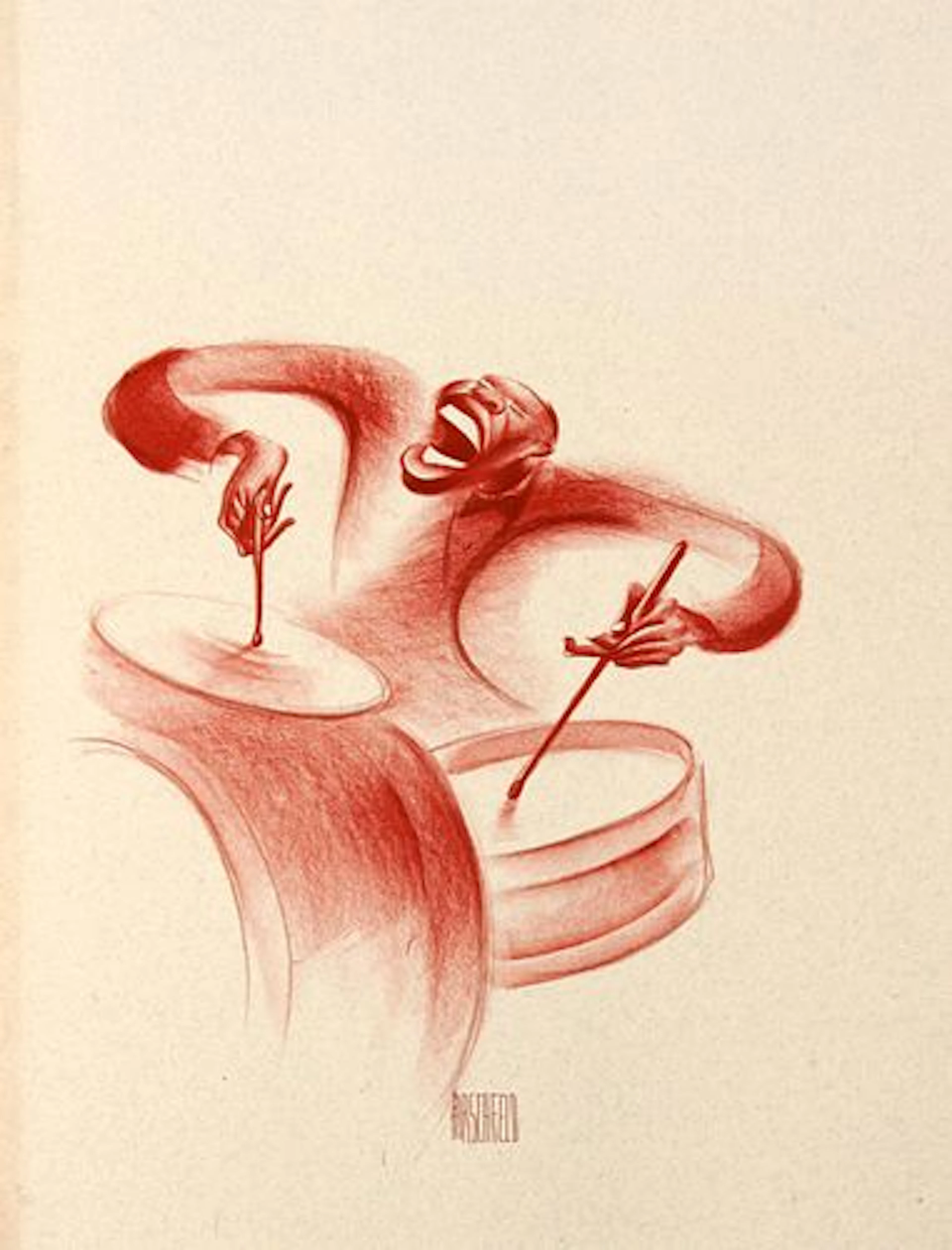 Al Hirschfeld - Solid Sender