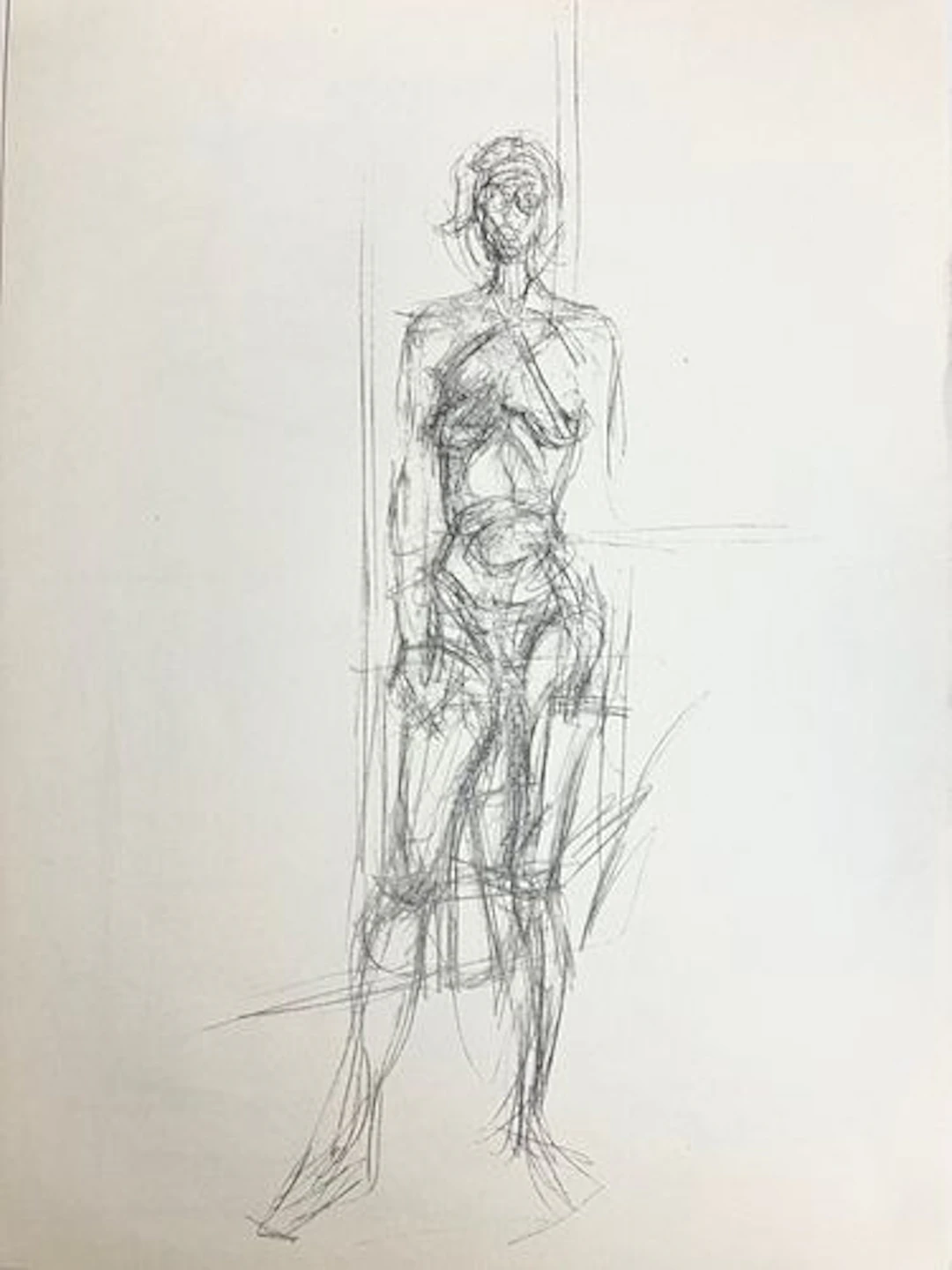 Alberto Giacometti - Untitled Sketch, Standing Nude