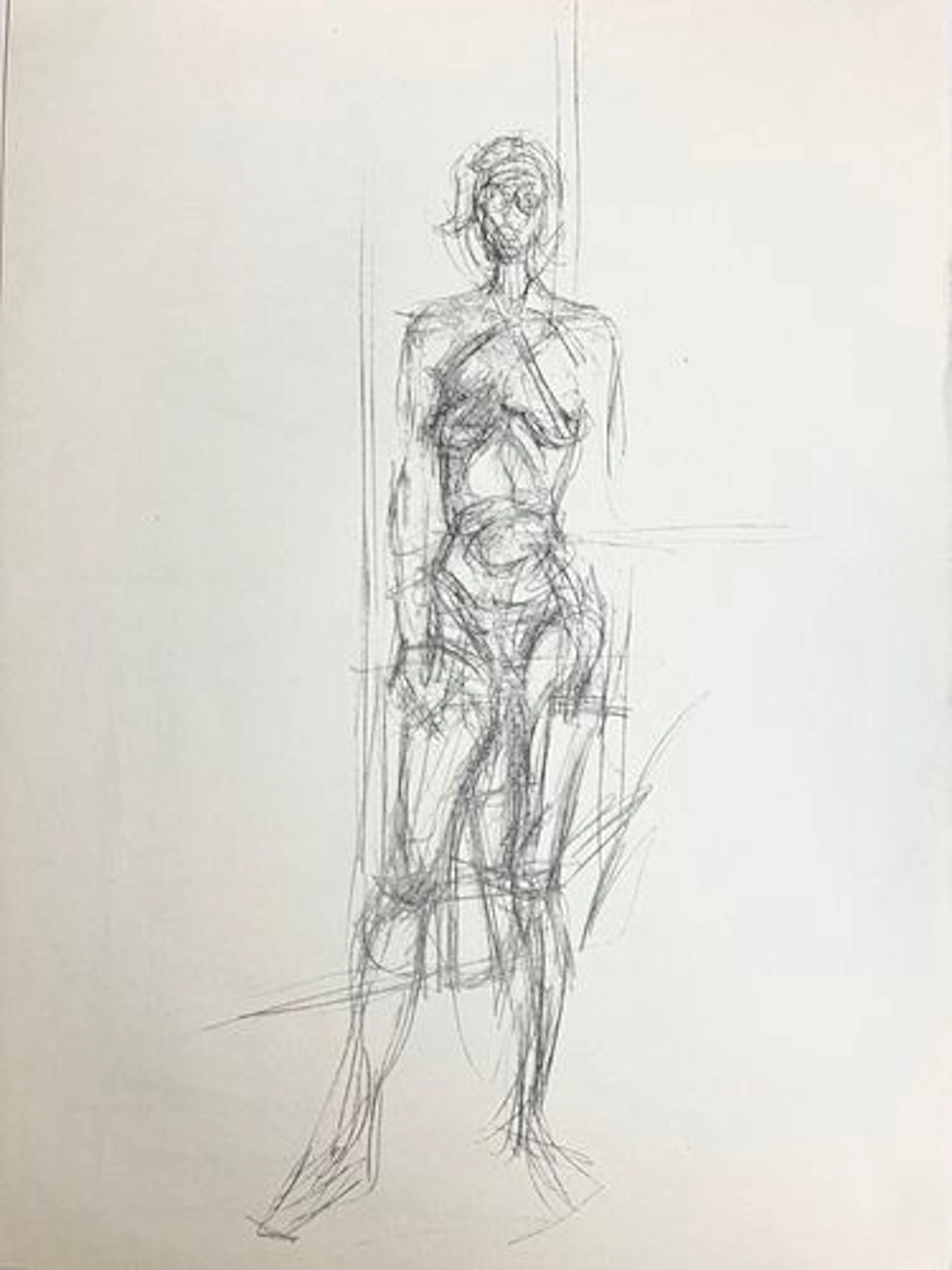 Alberto Giacometti - Untitled Sketch, Standing Nude