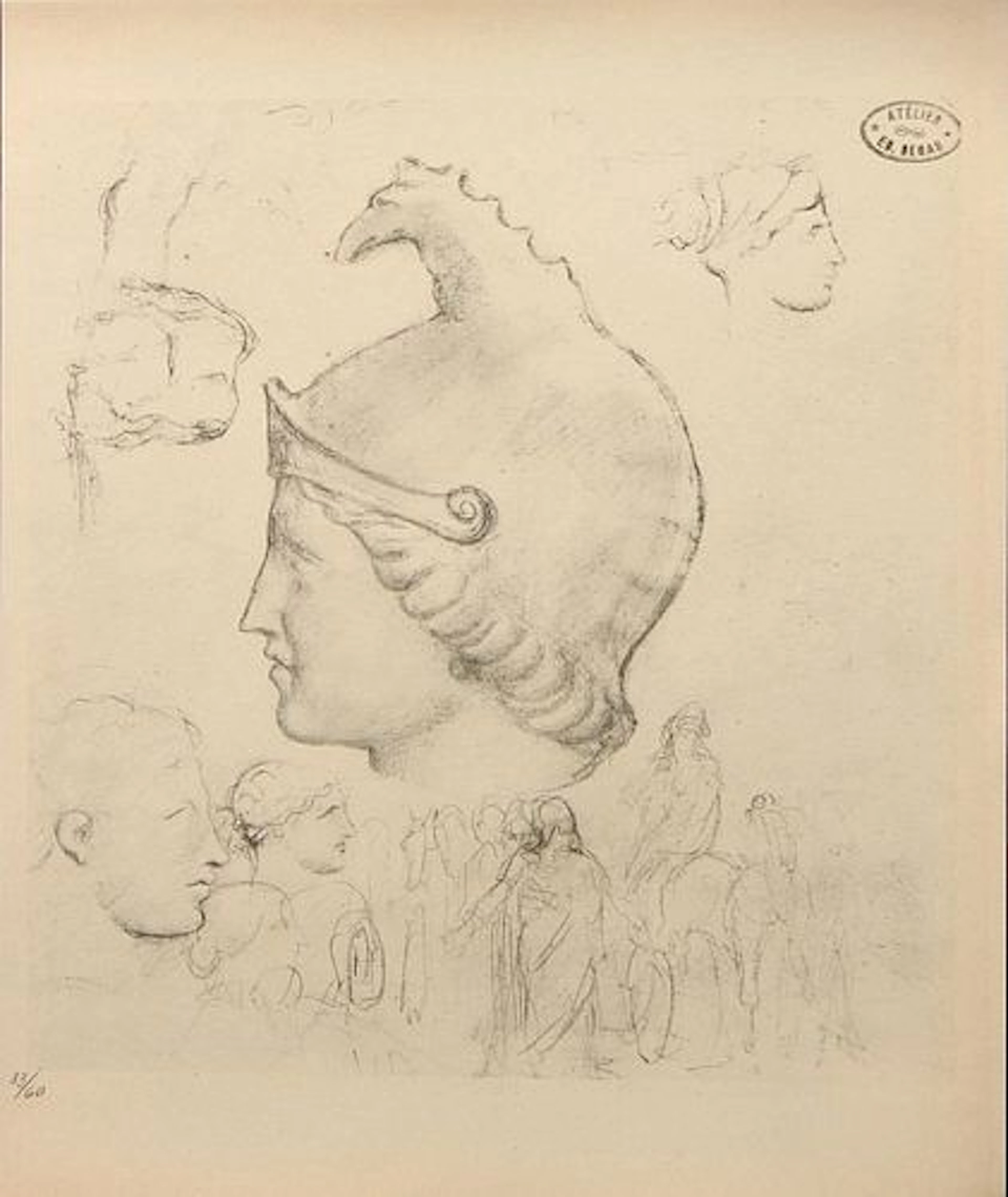 Edgar Degas (After) - Etude de Tete