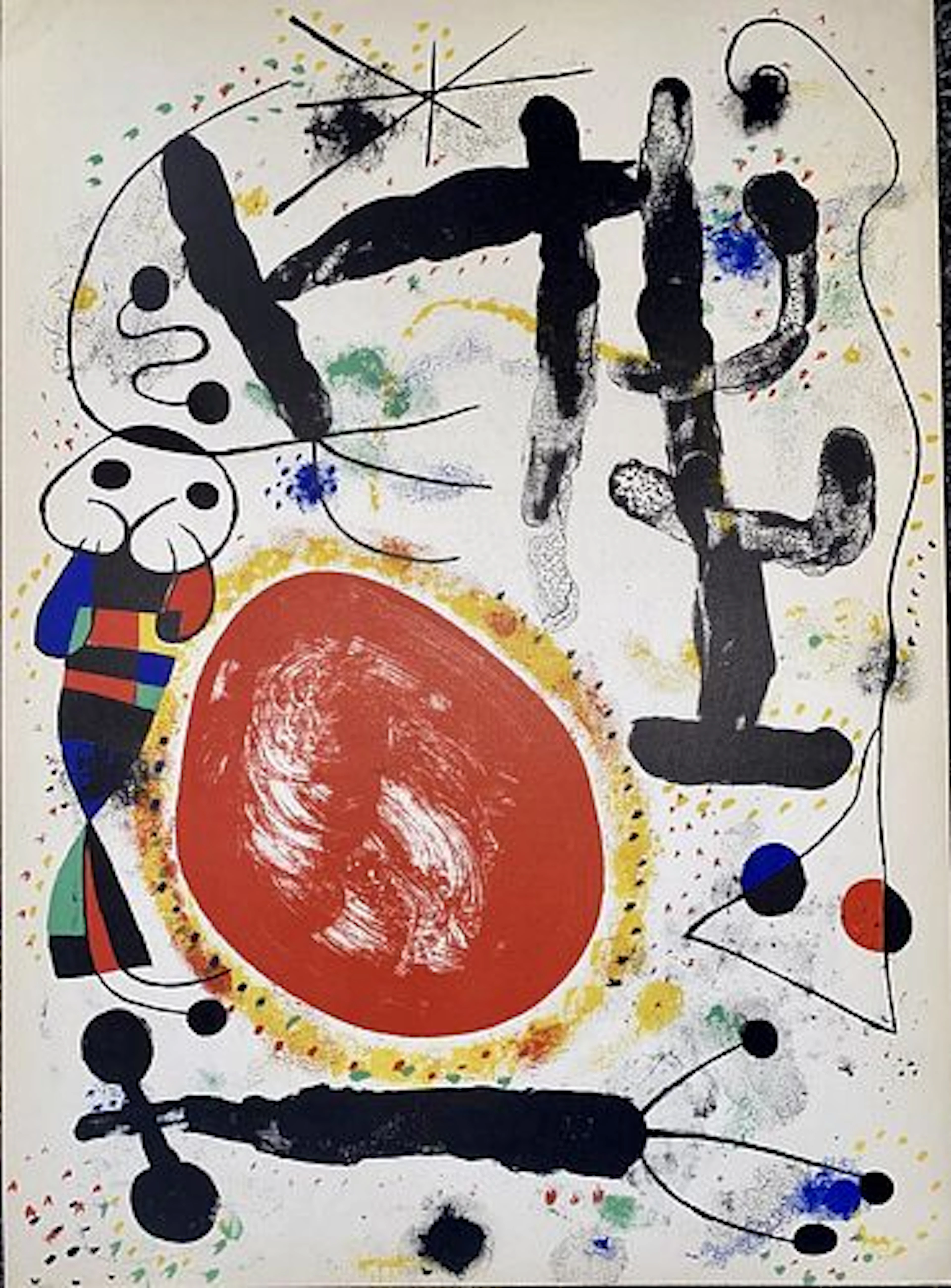 Joan Miro - Double-sided Lithograph II from "Derriere Le Miroir"