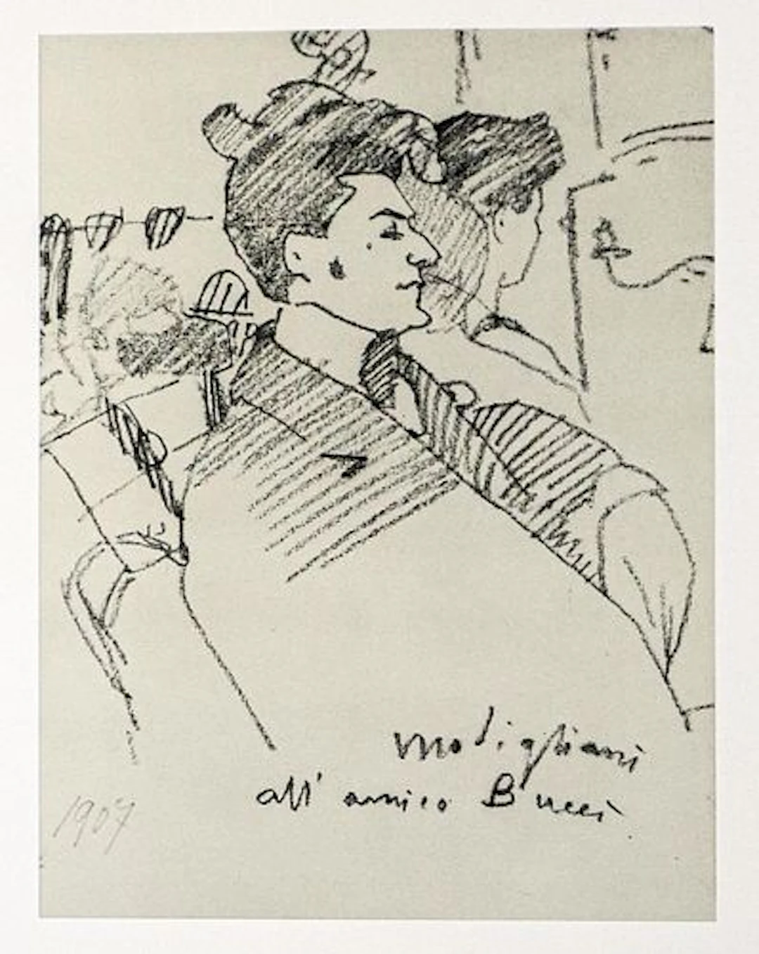 Amedeo Modigliani - Untitled portrait of Mario (After)