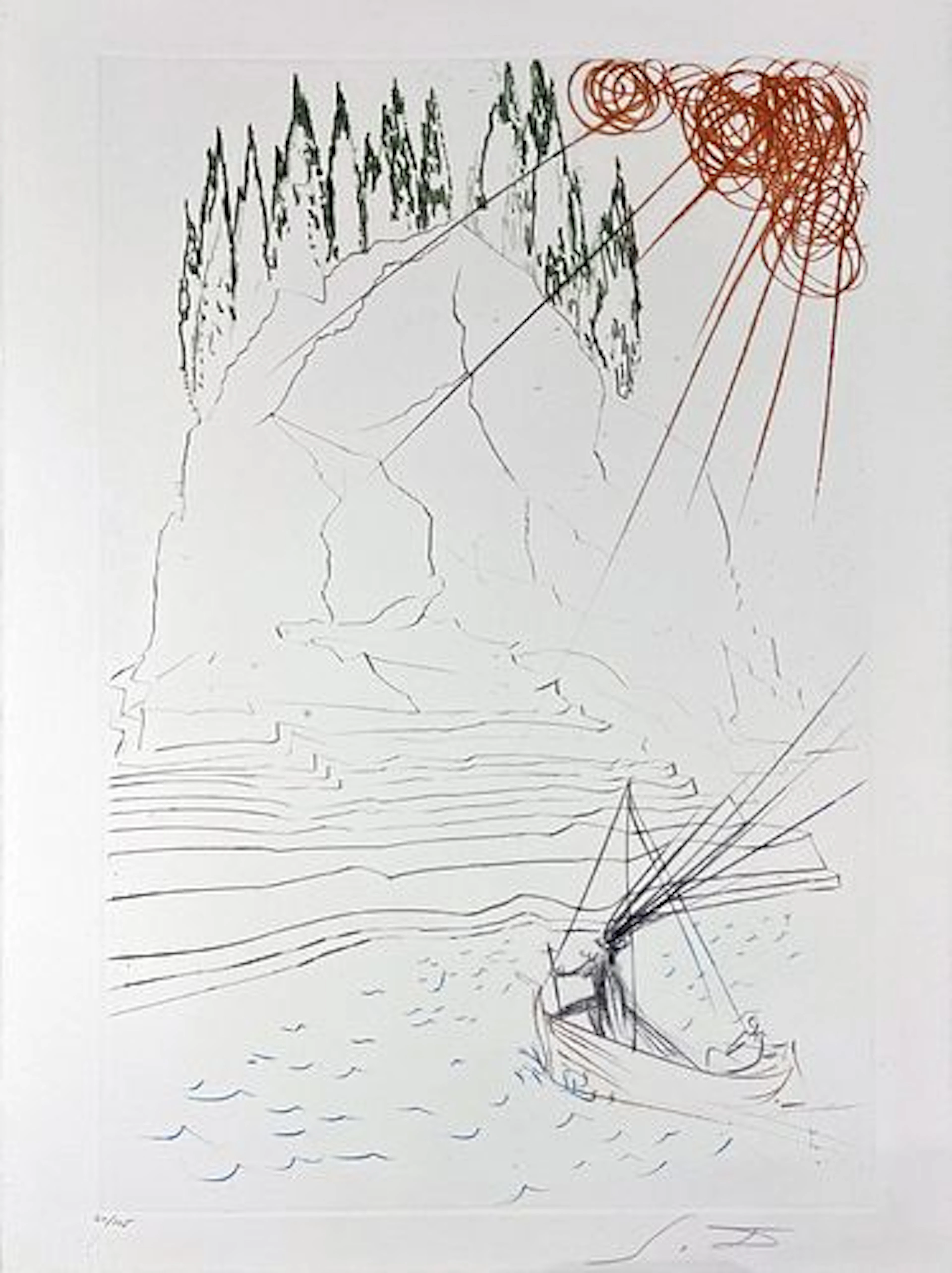 Salvador Dali - The Fight with Morhoult