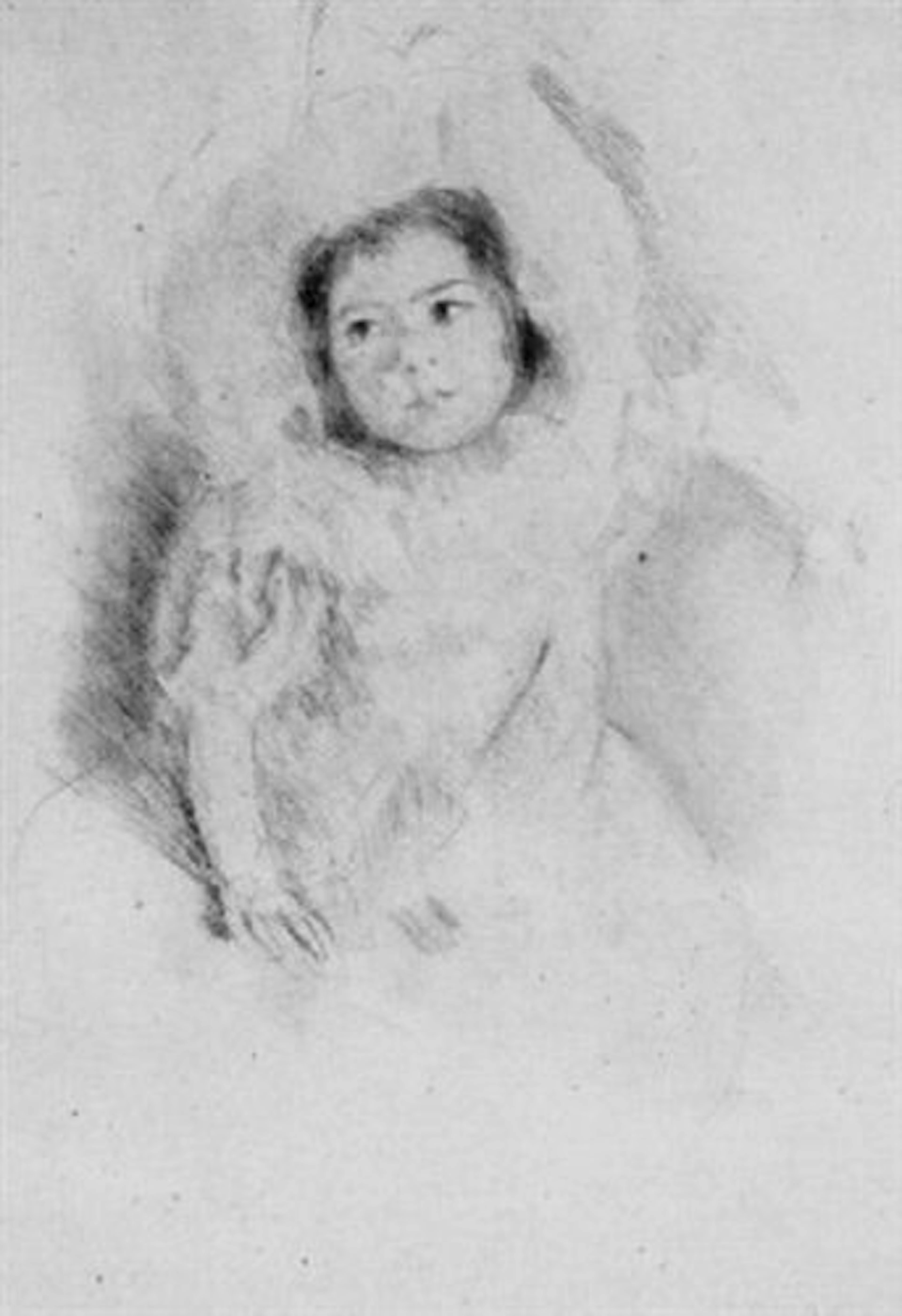 Mary Cassatt - Margot Wearing a Bonnet (No. 1)