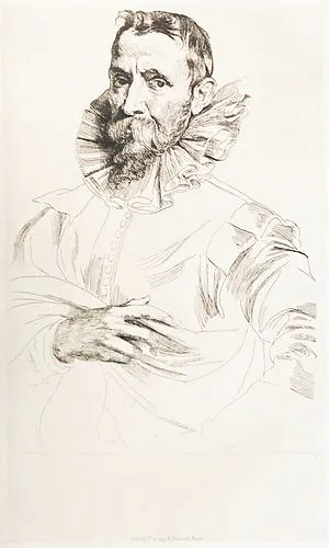 Anthony Van Dyck - Portrait of Jan Brueghel