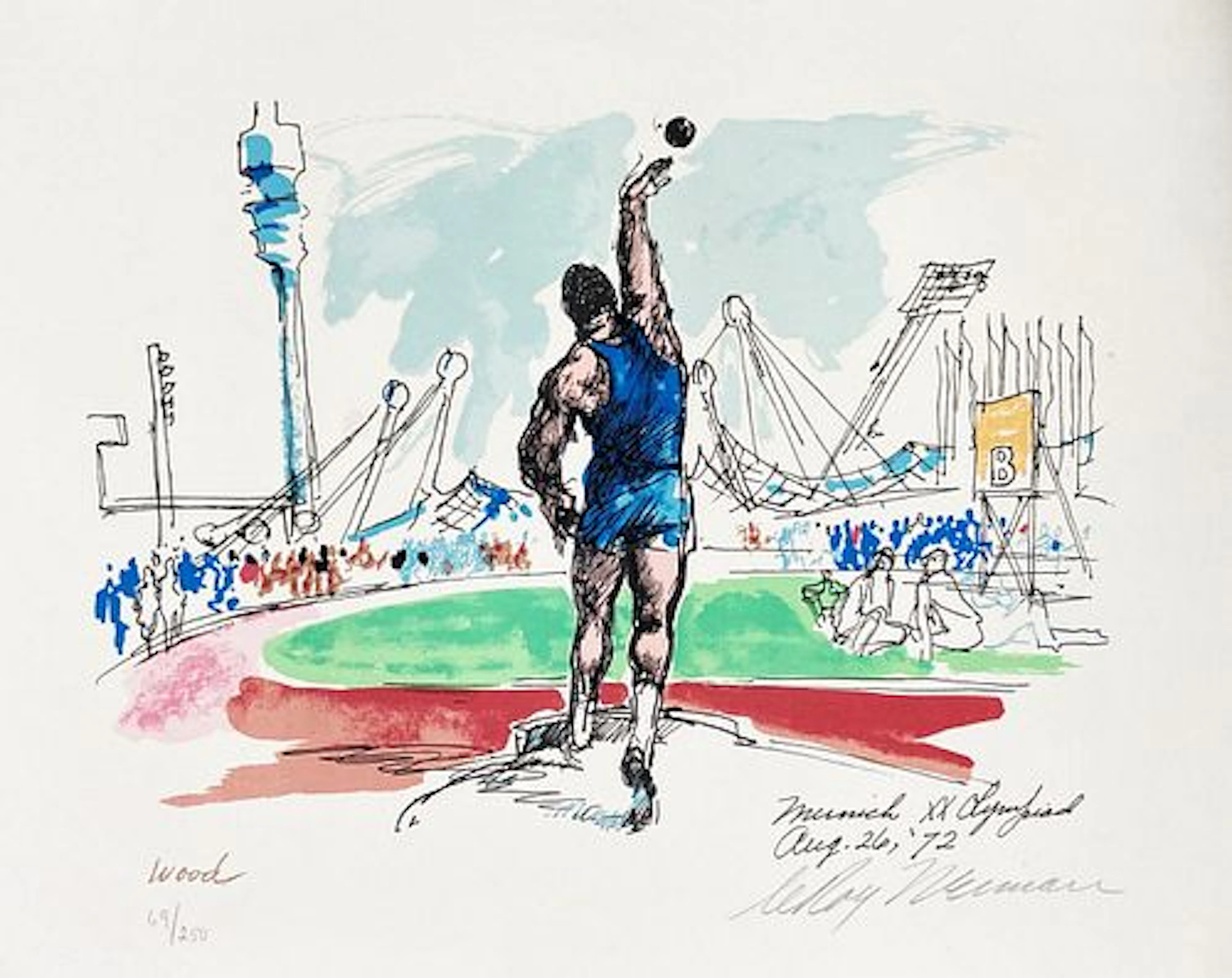 Leroy Neiman - Woods