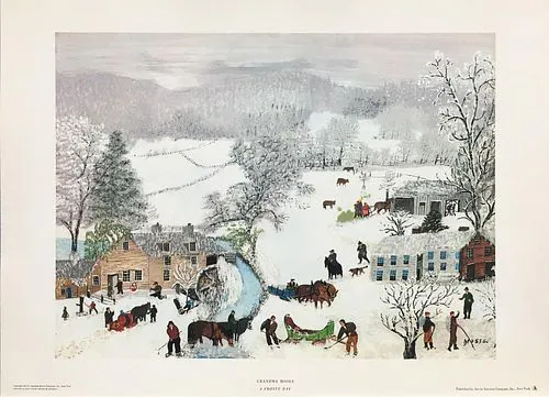 Grandma Moses - A Frosty Day