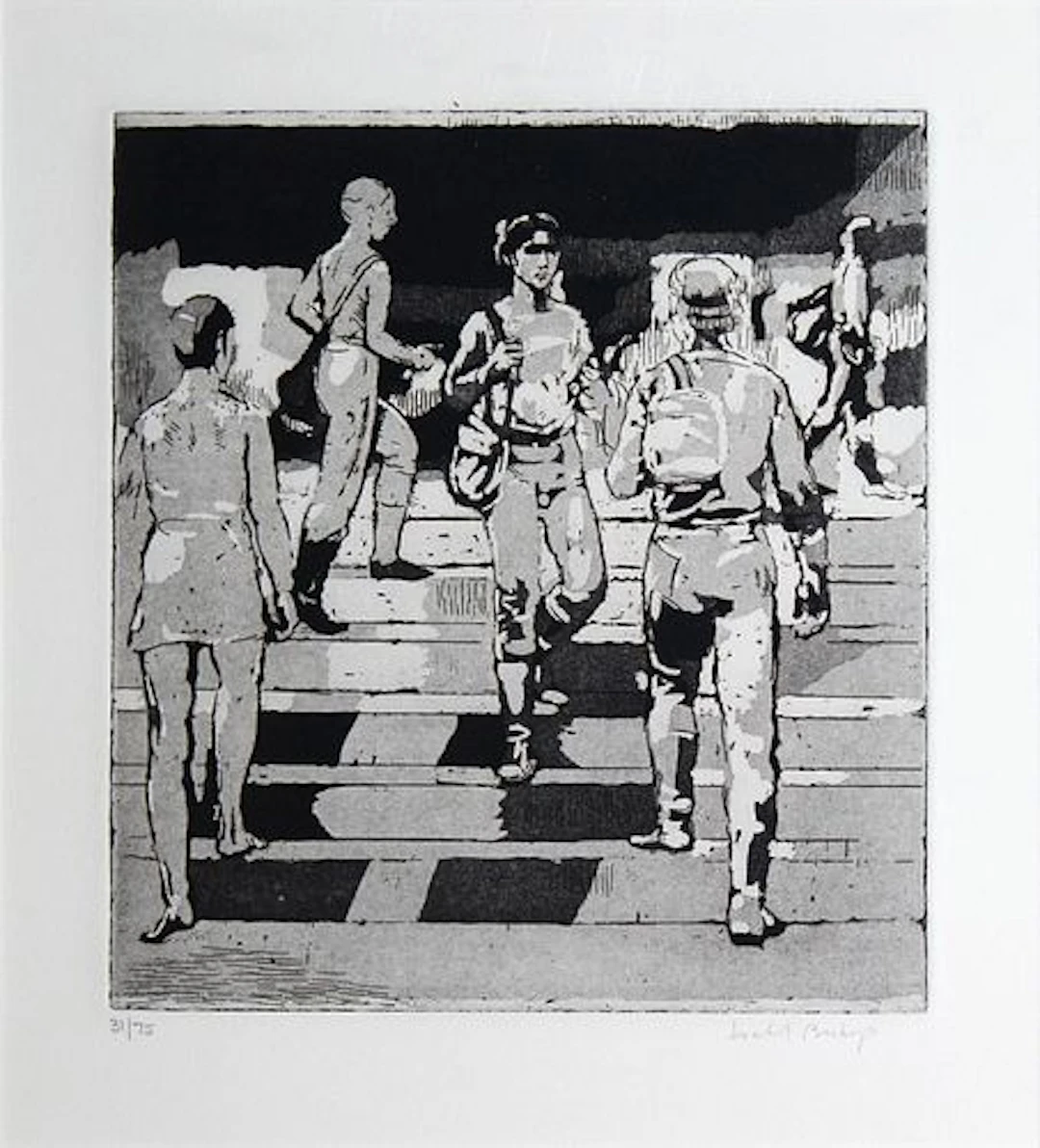 Isabel Bishop - Entrance to Union Square