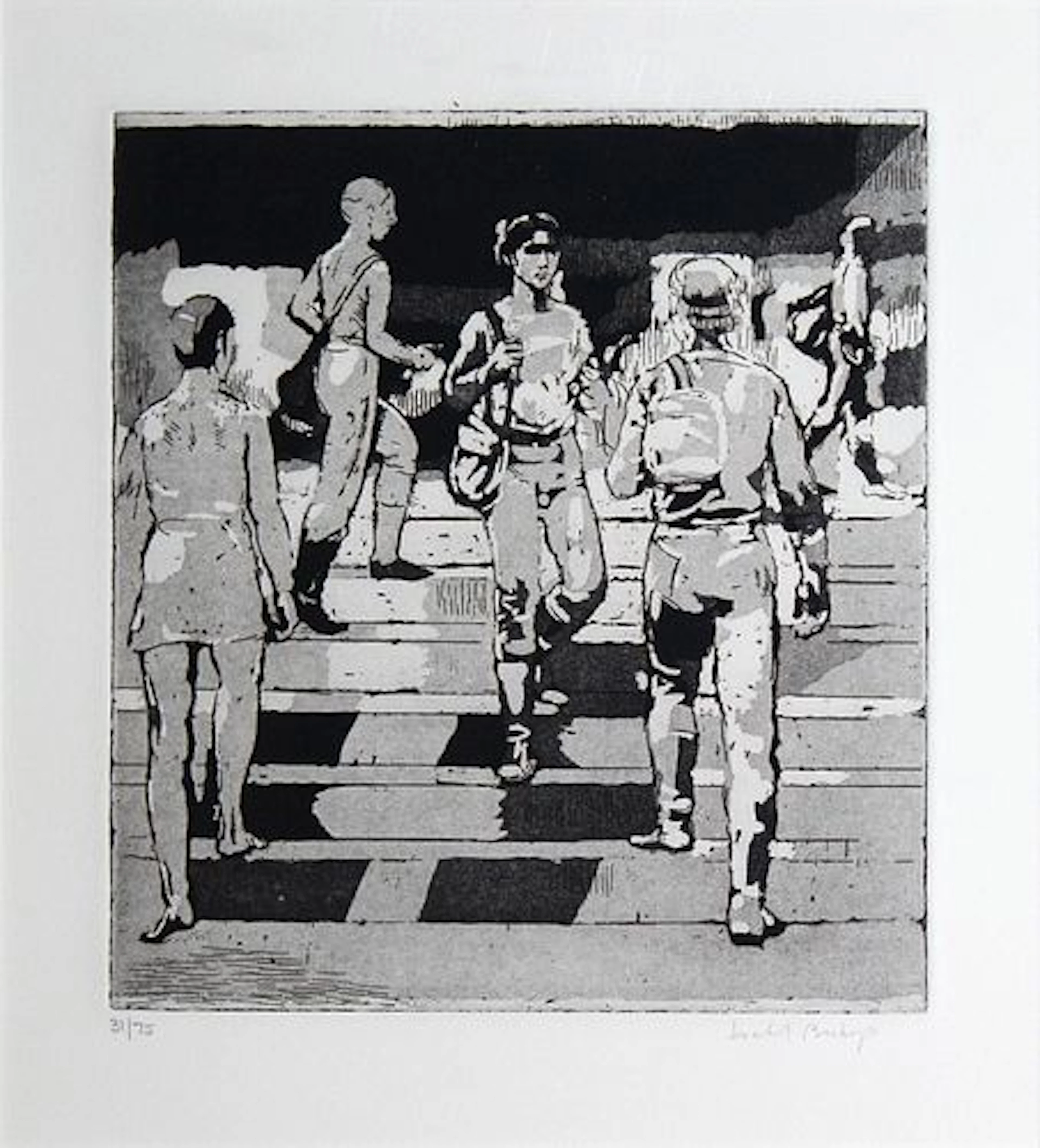 Isabel Bishop - Entrance to Union Square