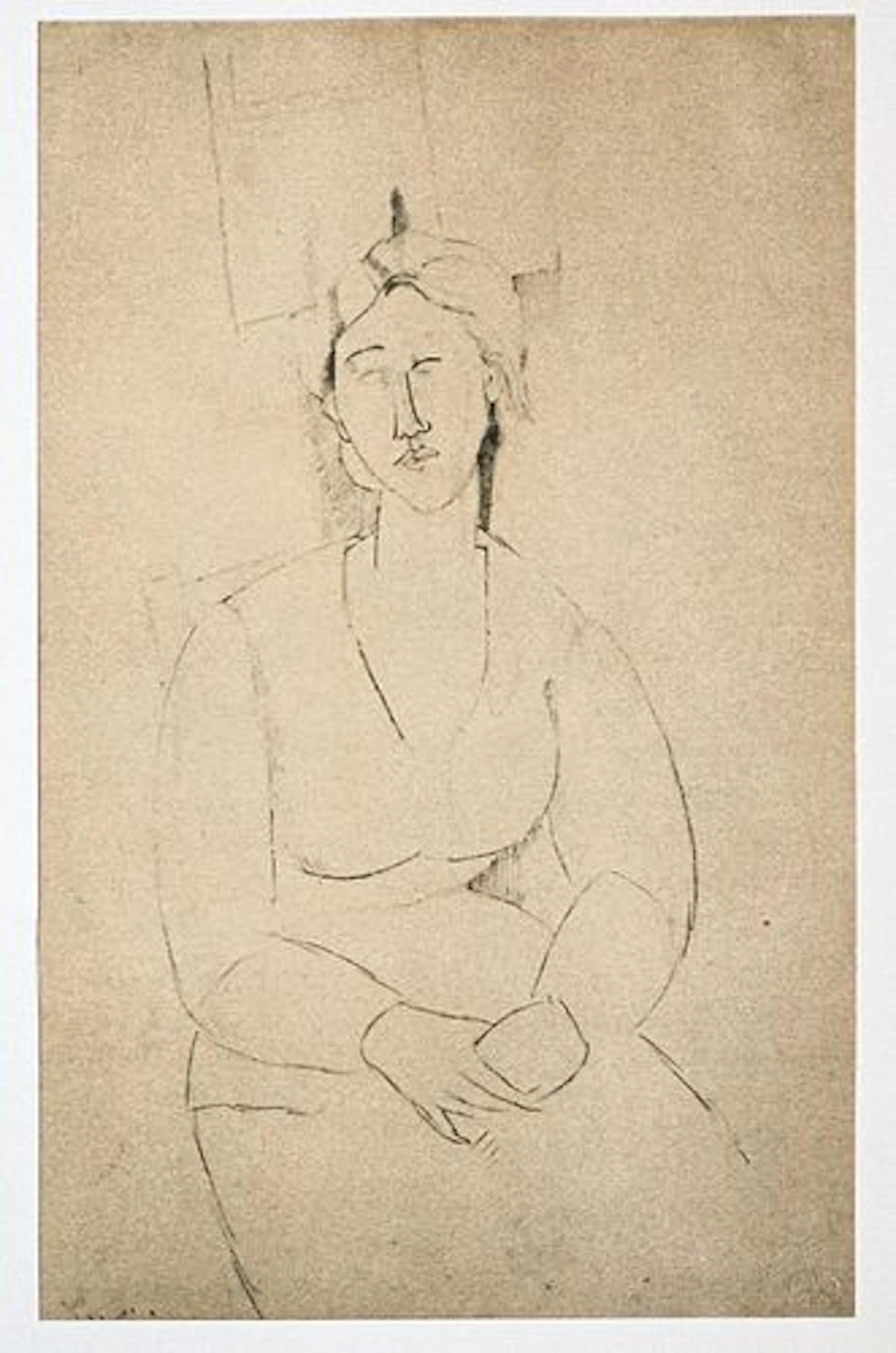 Amedeo Modigliani - Untitled portrait of a Woman