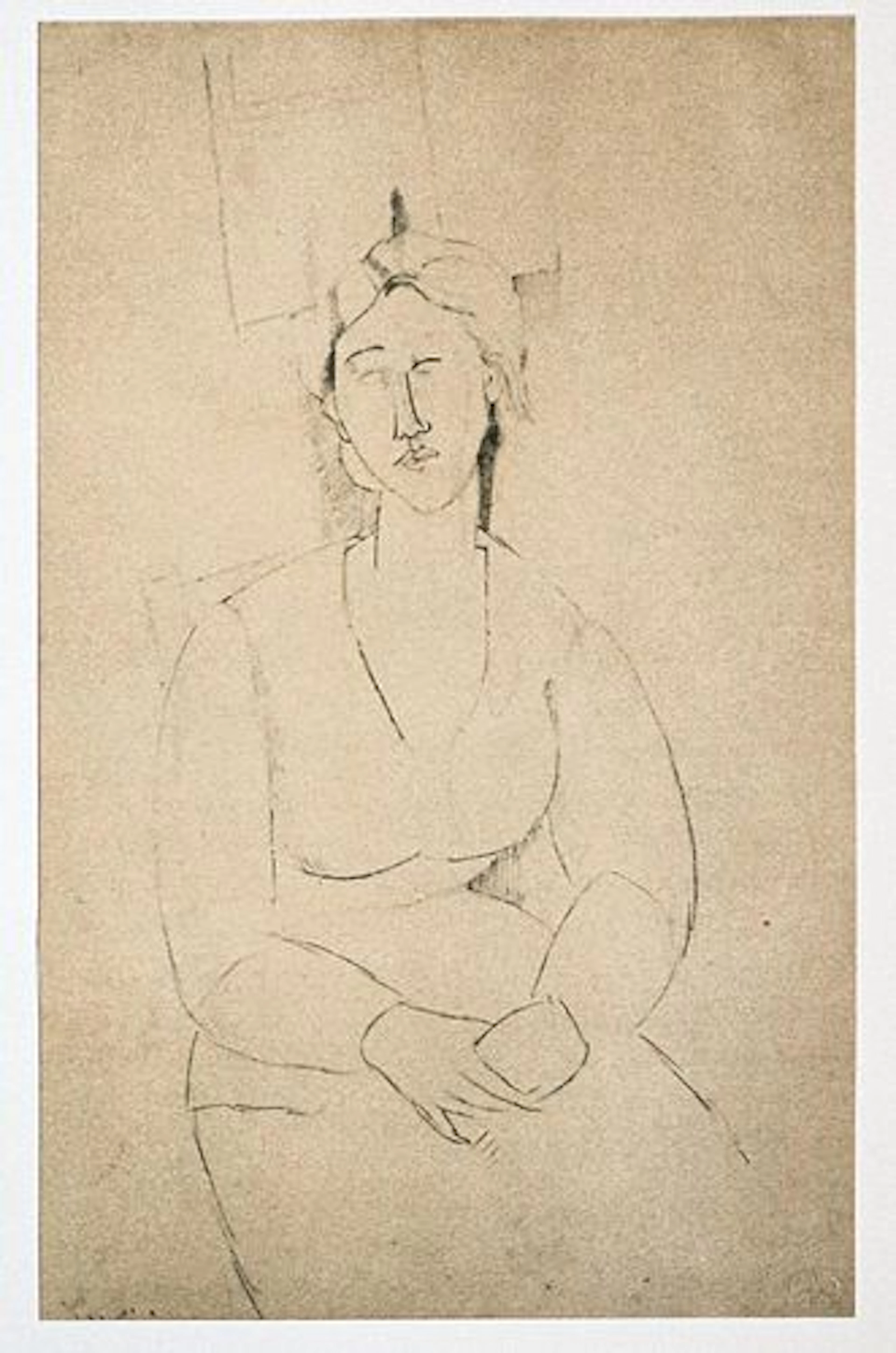 Amedeo Modigliani - Untitled portrait of a Woman