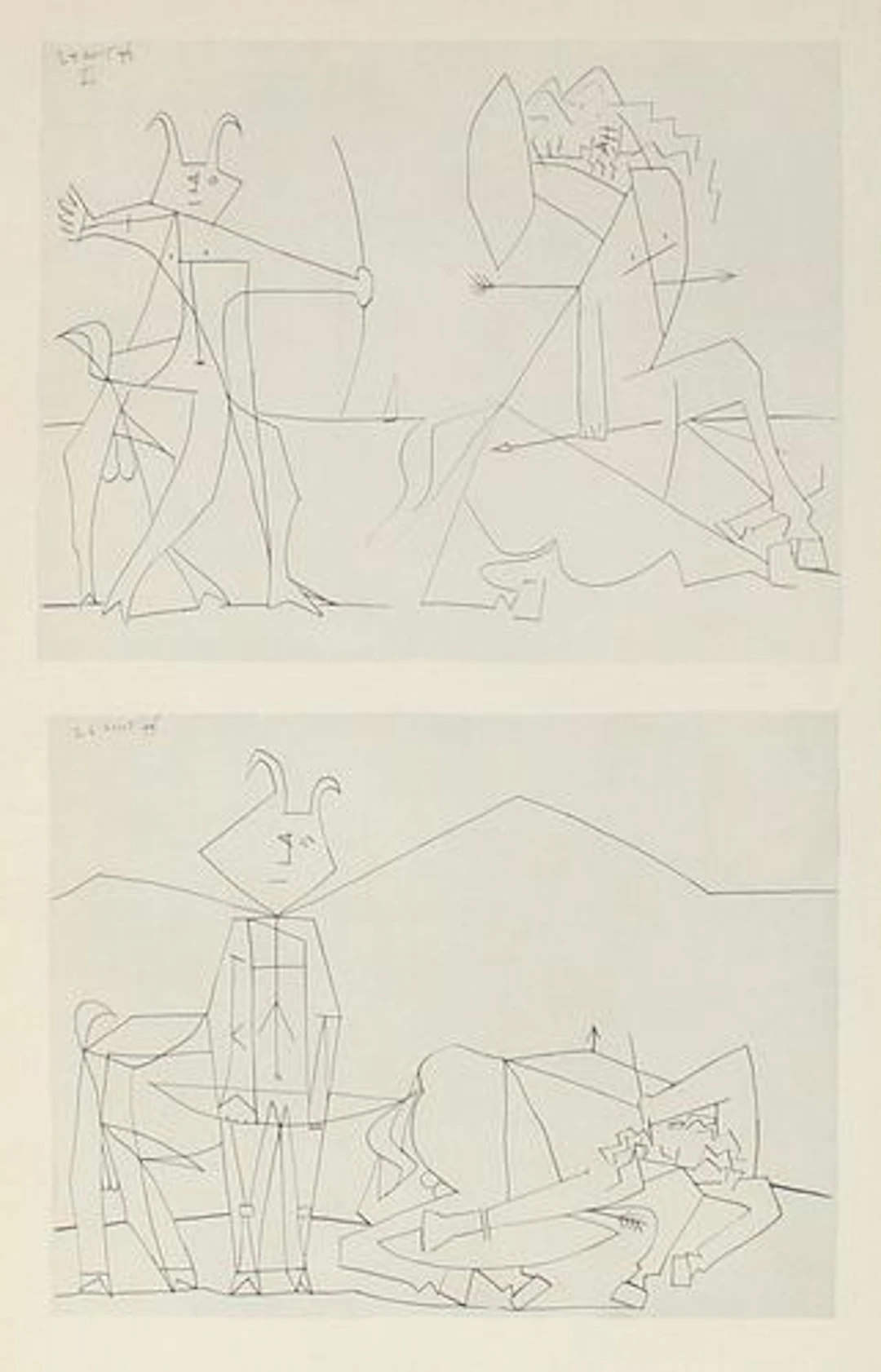 Pablo Picasso - Untitled (Centaur Studies II)