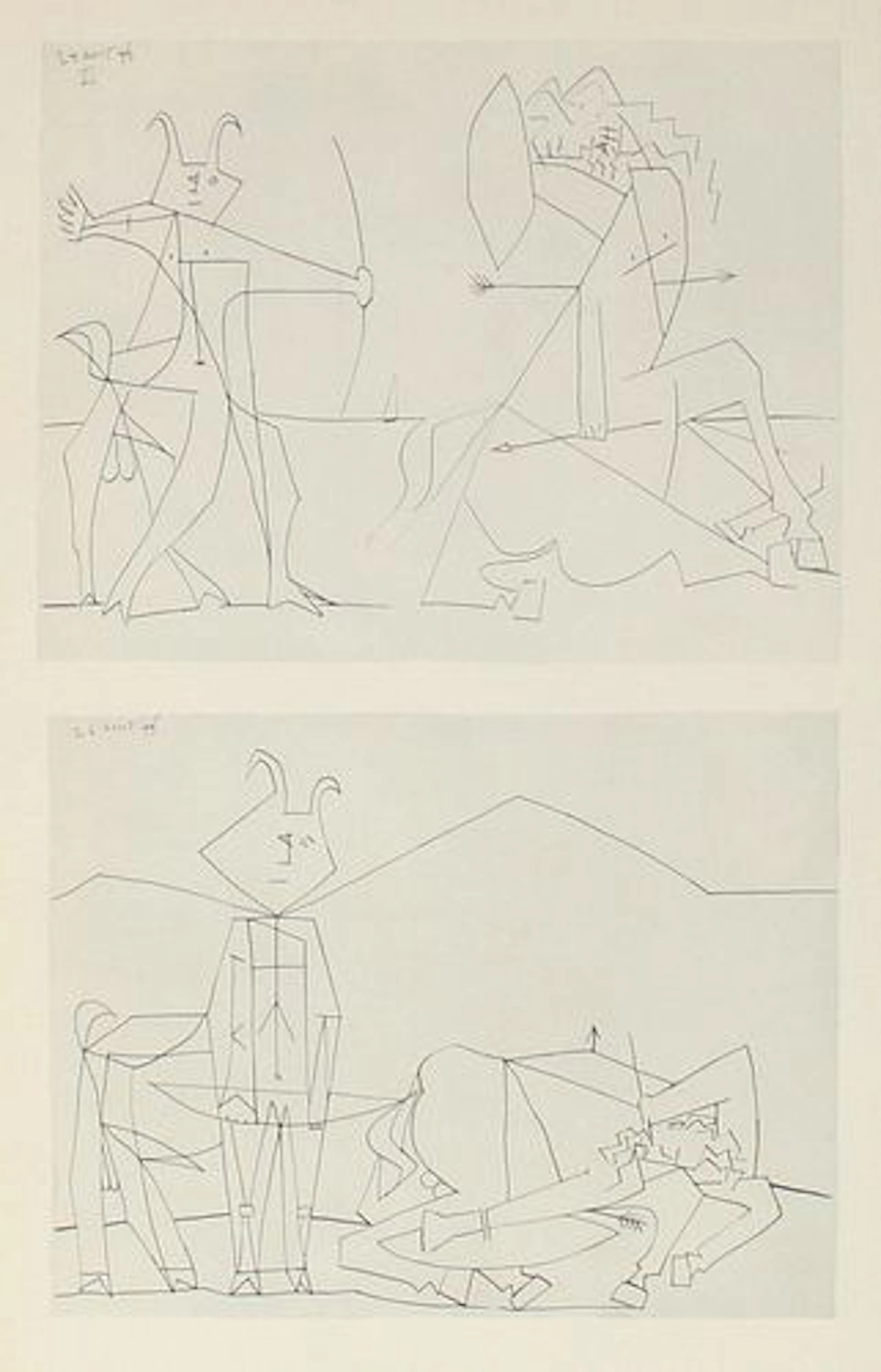 Pablo Picasso - Untitled (Centaur Studies II)