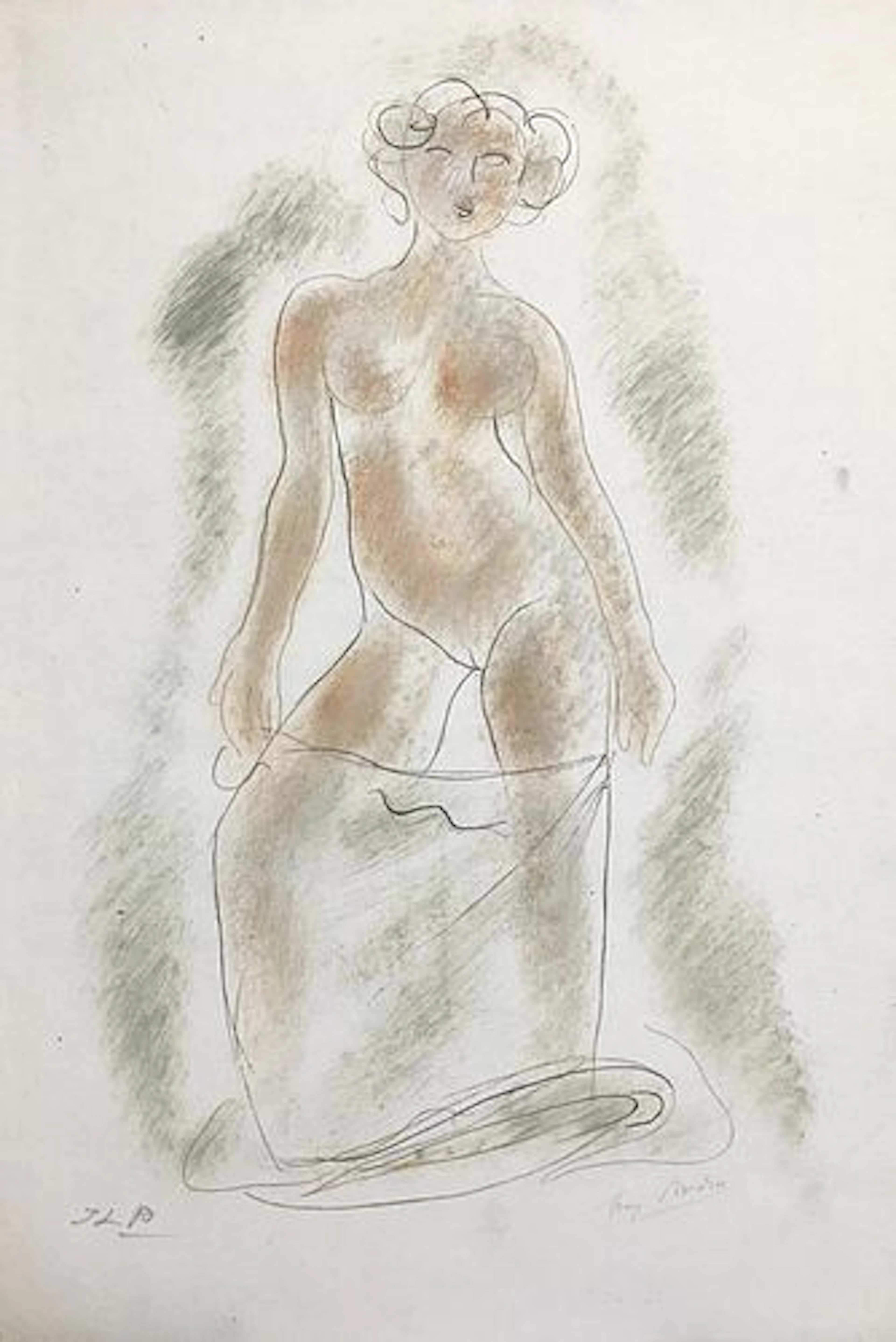 Auguste Rodin - Untitled VI from Elegies Amoureuses d'Ovide