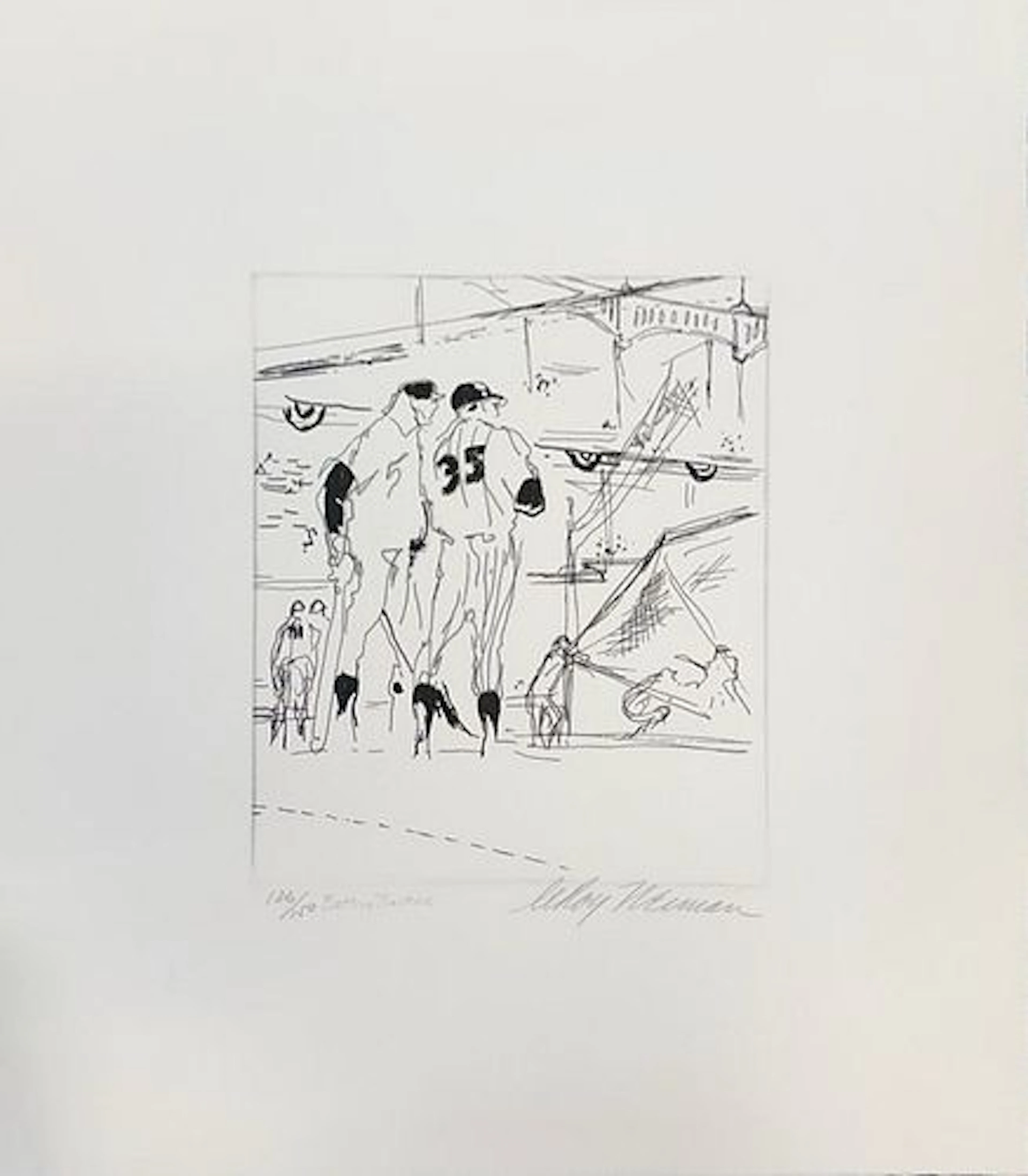LeRoy Neiman - Batting Practice