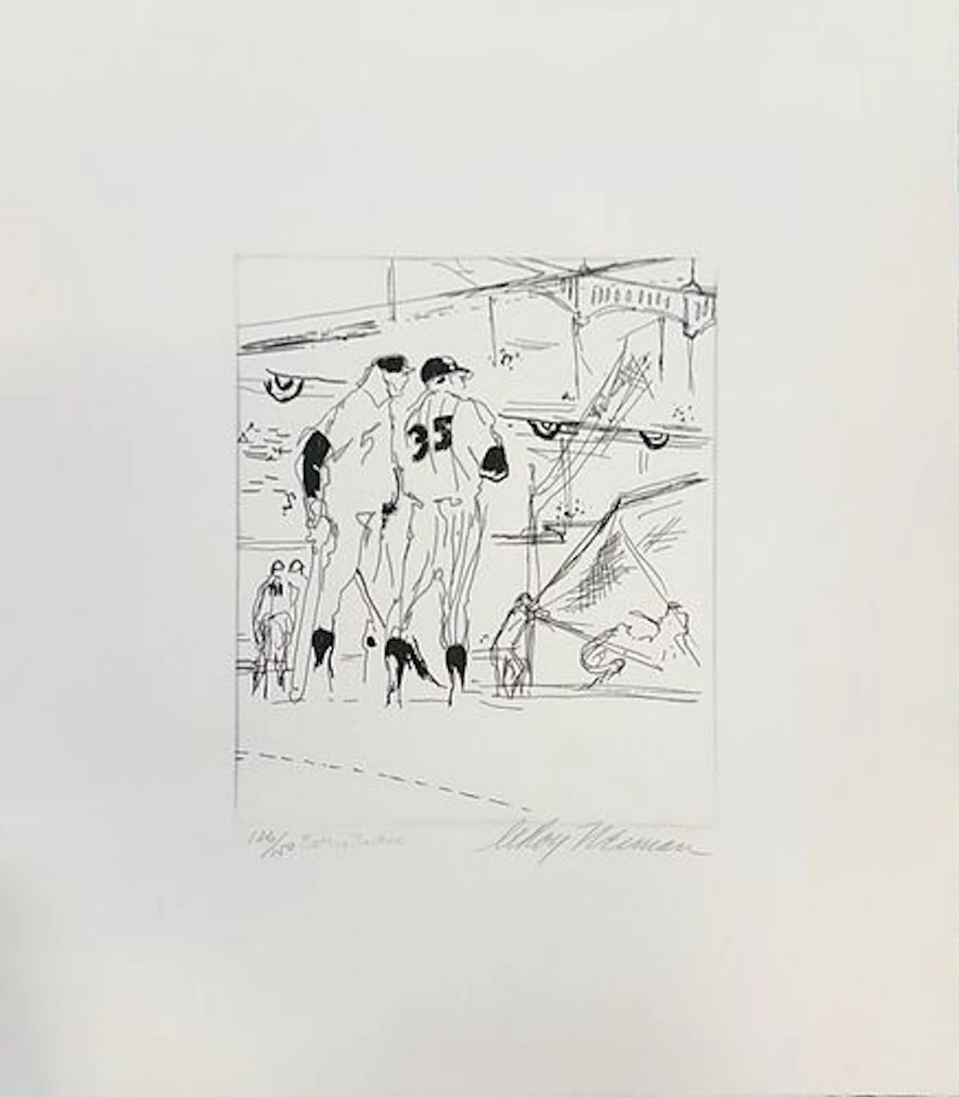 LeRoy Neiman - Batting Practice