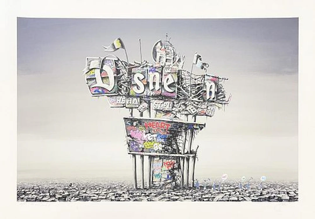 Jeff Gillette x Roamcouch - Ruined Sign (Hand-Embellished)