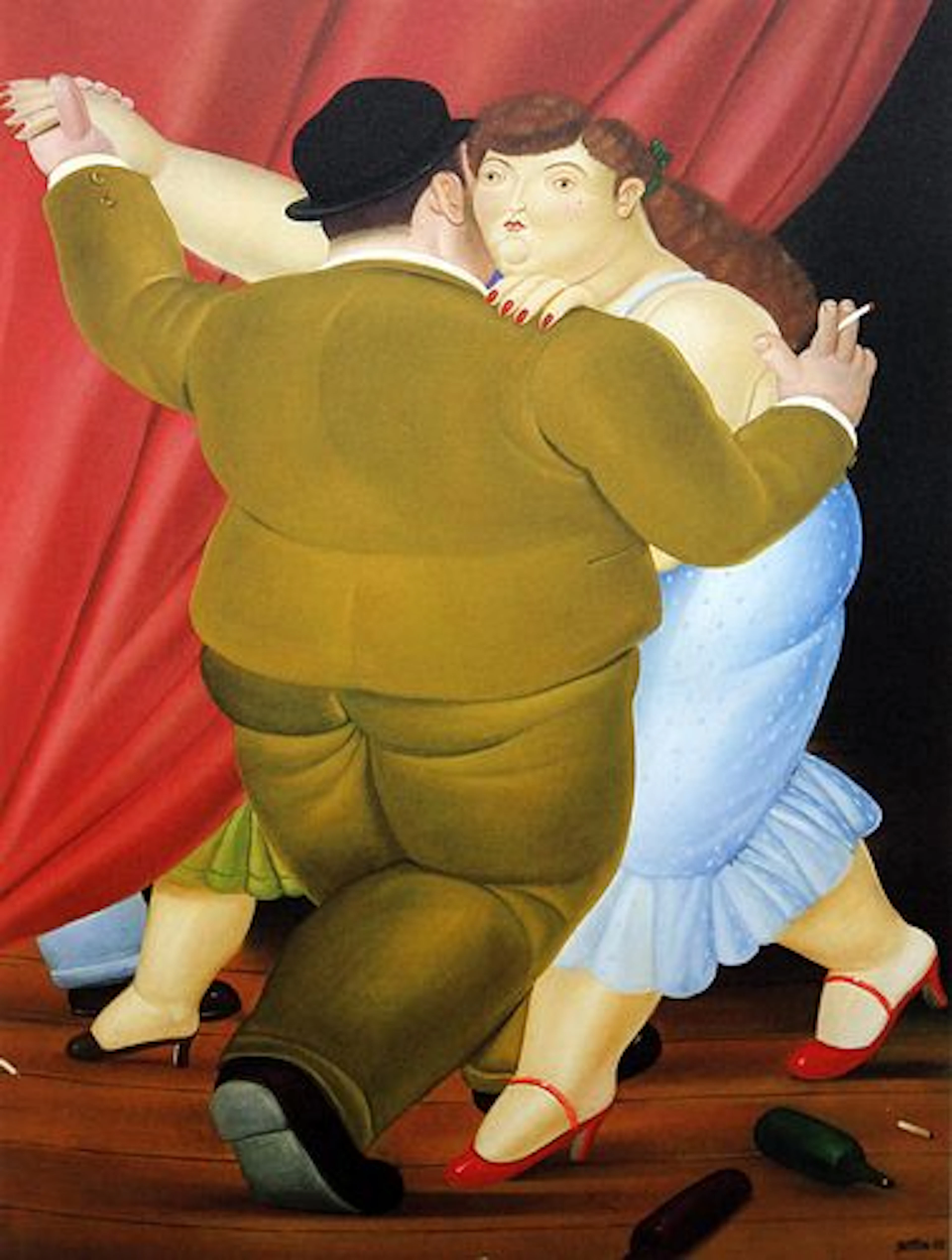 Fernando Botero (after) - Couple Dancing