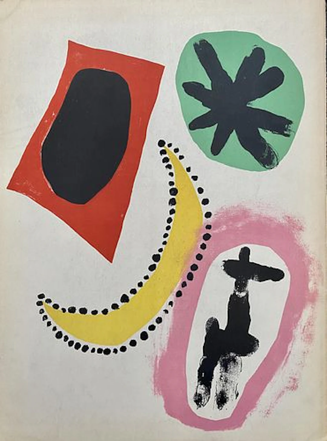 Joan Miro - Double-sided Lithograph from "Derriere Le Miroir"