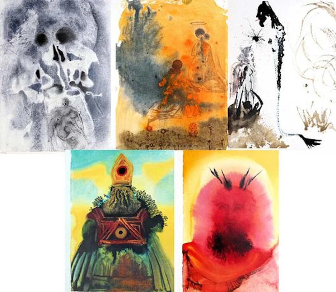 Salvador Dali - Set of 5 Lithographs from "Biblia