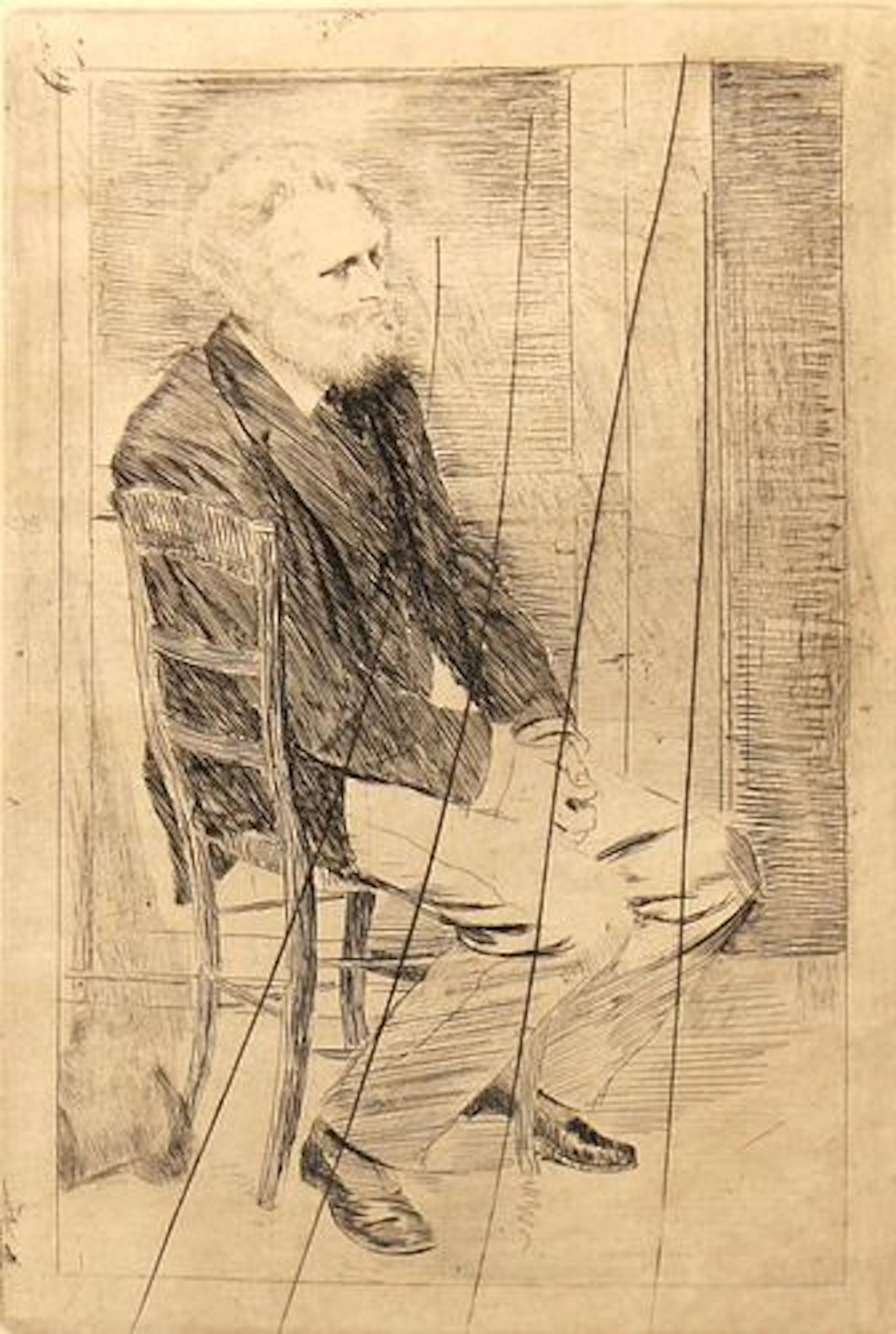 Edgar Degas - Manet Seated Turned to the Right