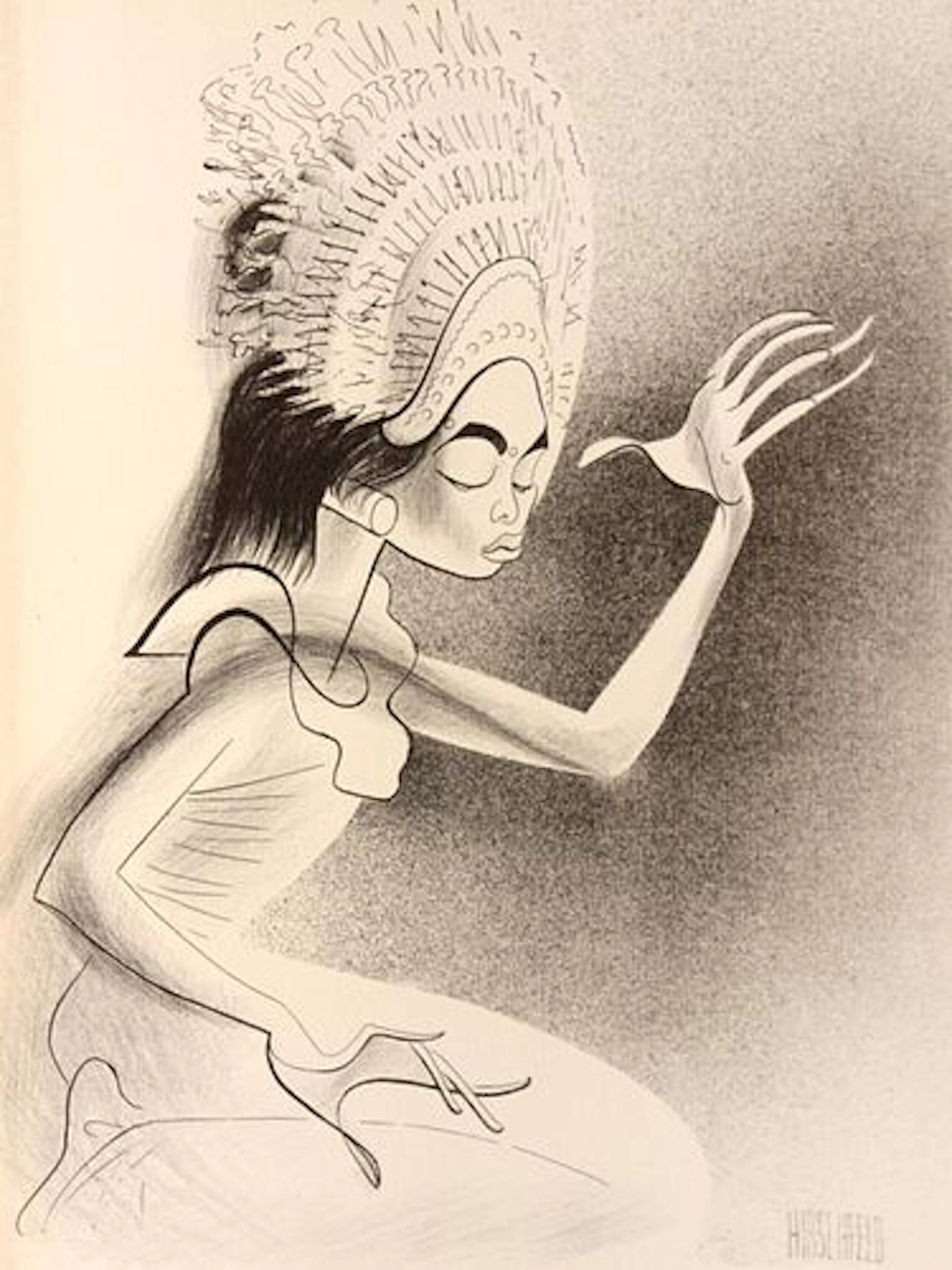 Al Hirschfeld - Djanger Bali