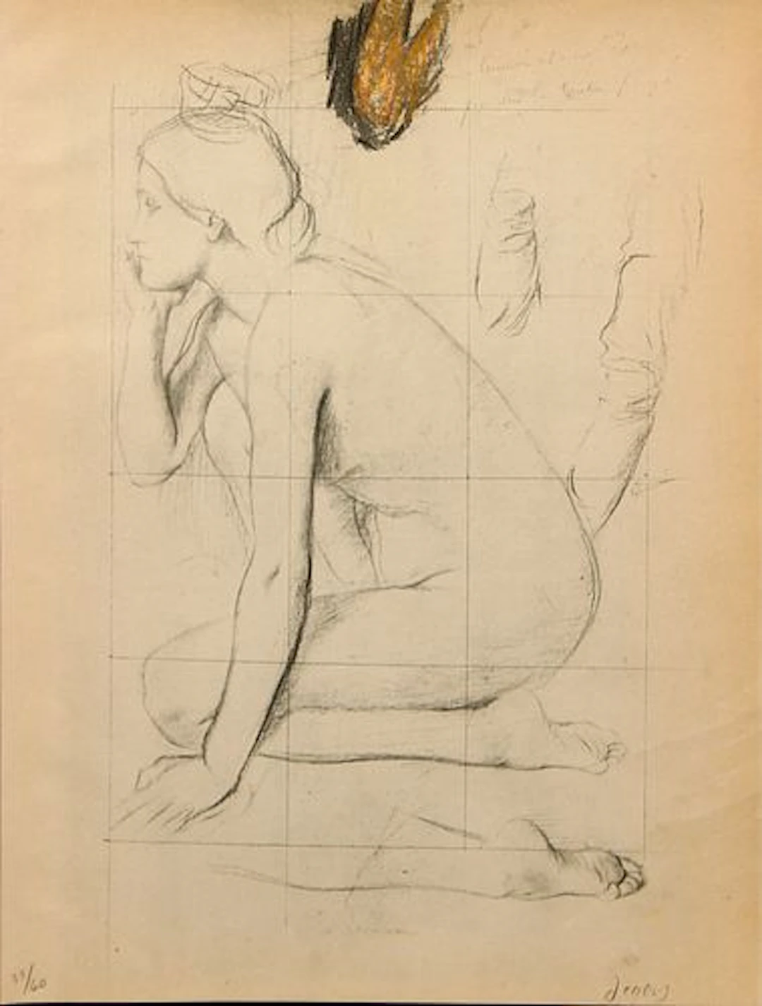 Edgar Degas (After) - Etude de nu por Semiramis 1919