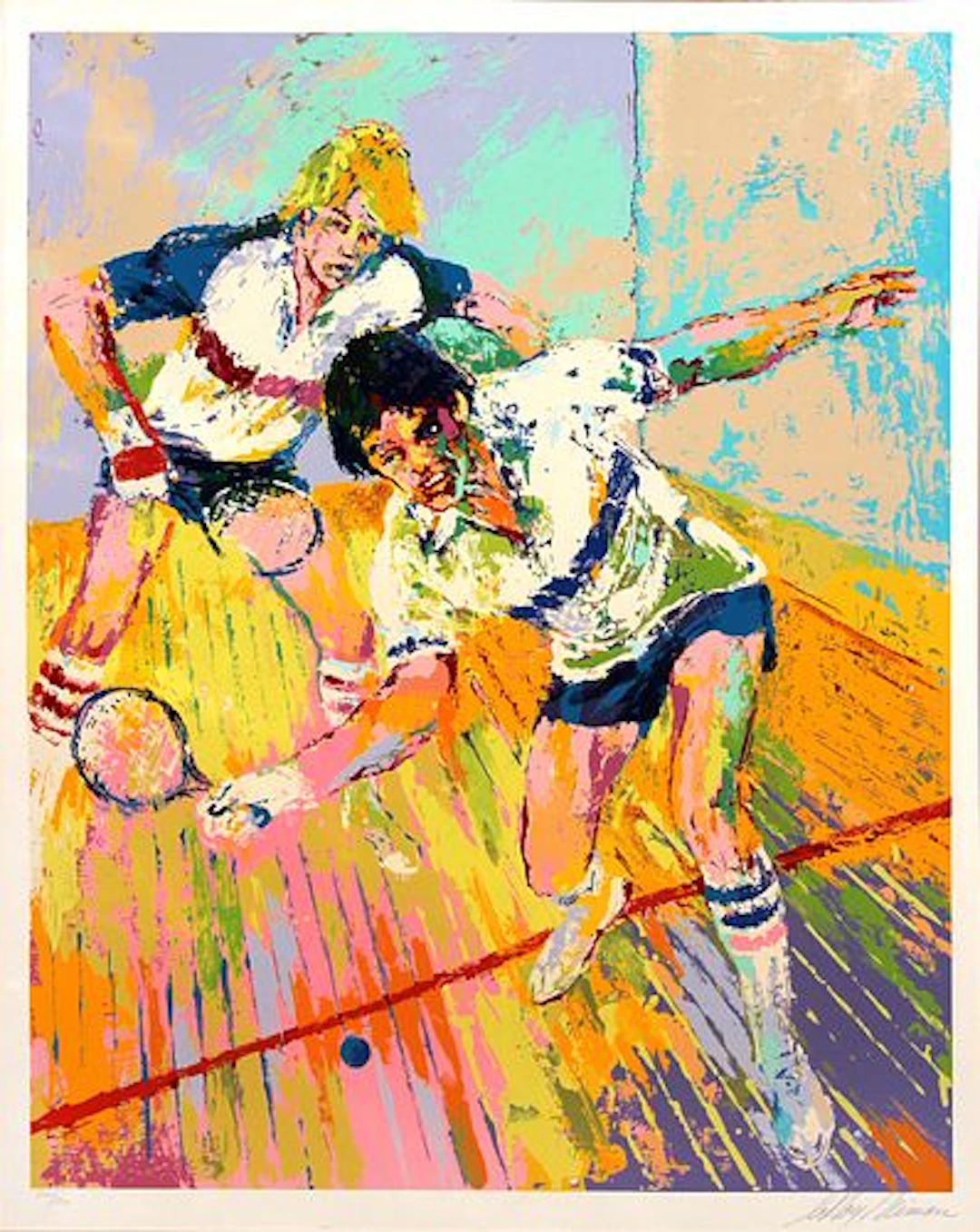 Leroy Neiman - Racquetball, 1981 World Championship