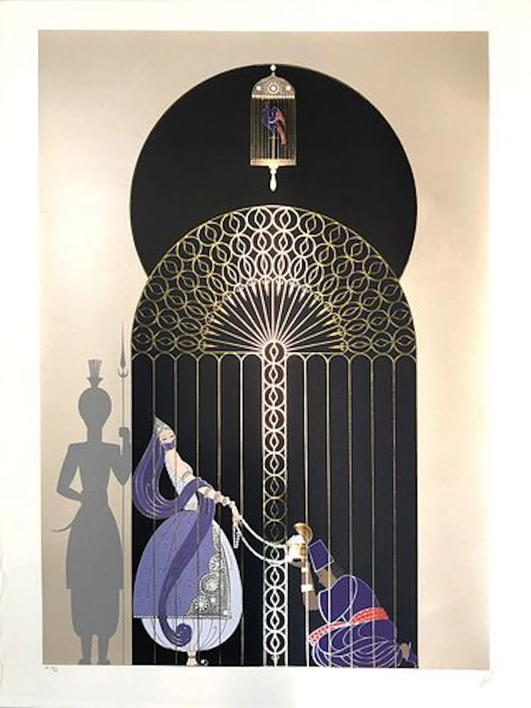 Erte - Bird in a Gilded Cage