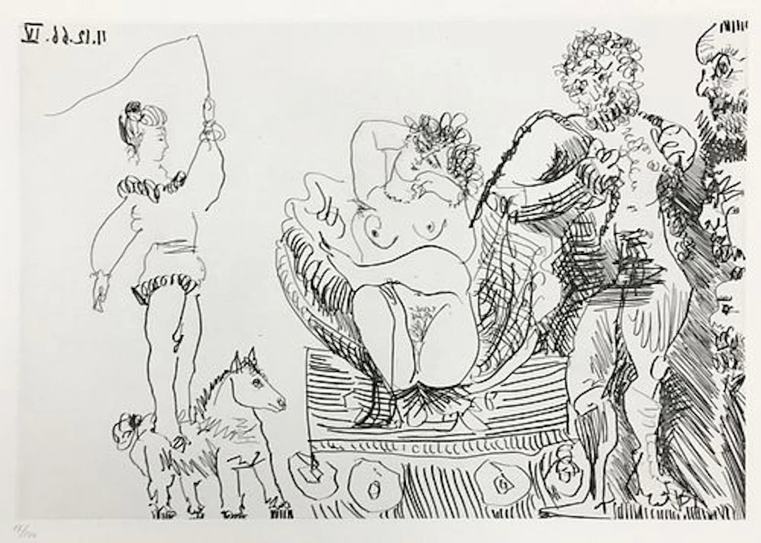 Pablo Picasso - Plate VII from Le Cocu Magnifique