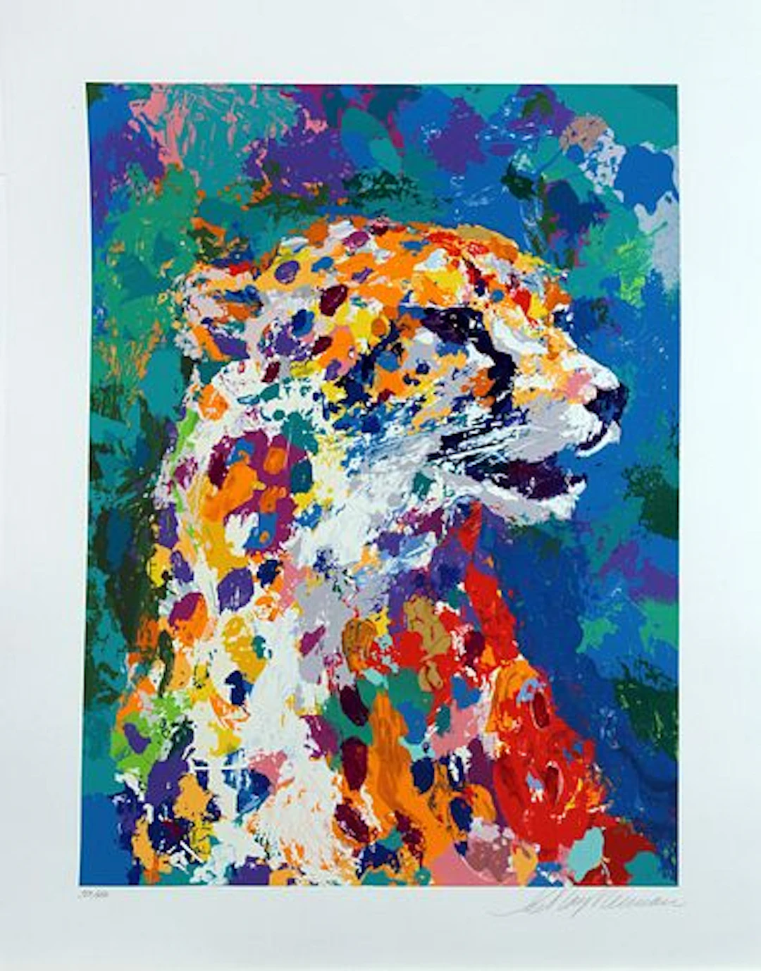 Leroy Neiman - Portrait of a Cheetah